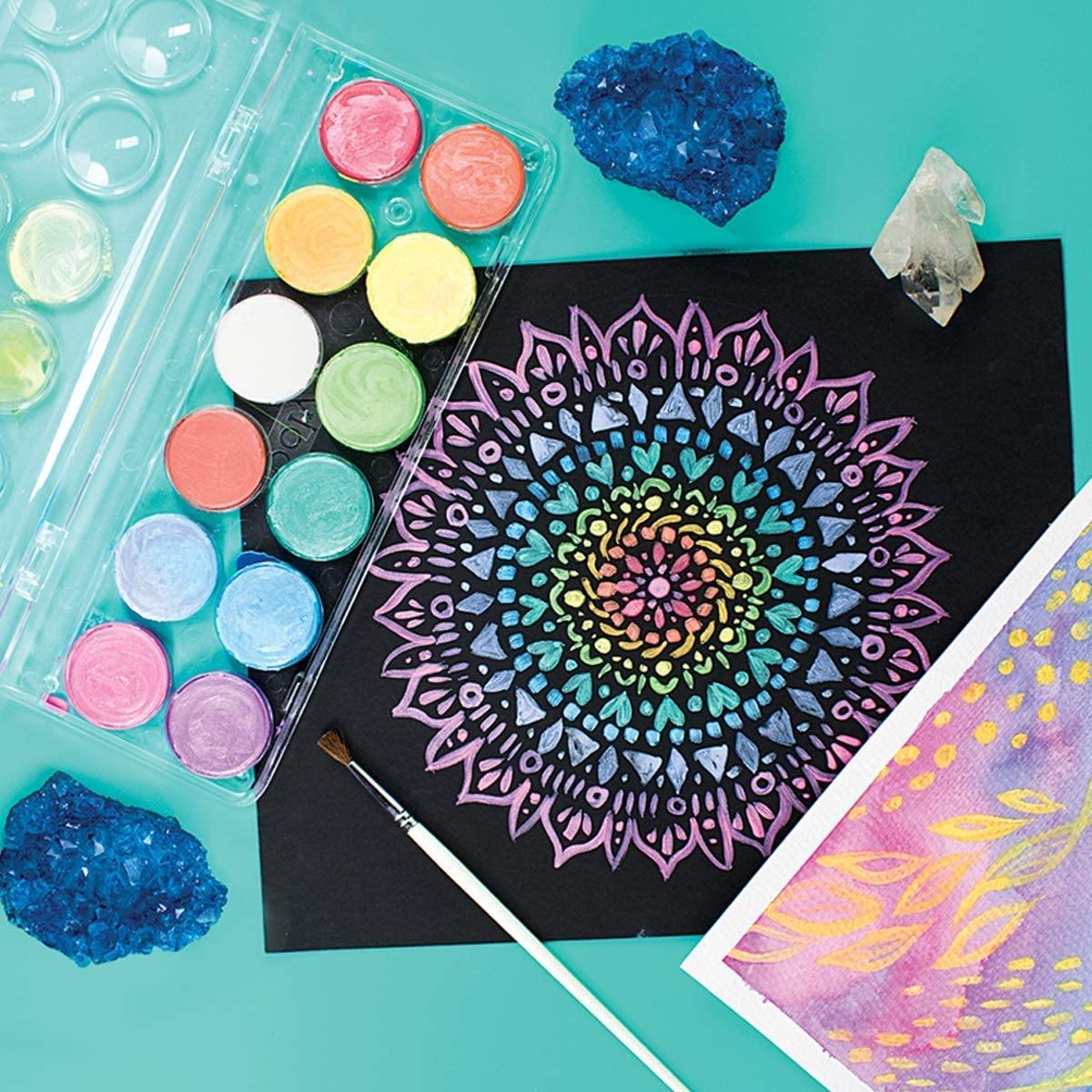 Chroma Blends Pearlescent Watercolors - 13 Piece Set for Professional Artists & Hobbyists - Perfect for Painting, Scrapbooking & DIY Crafts