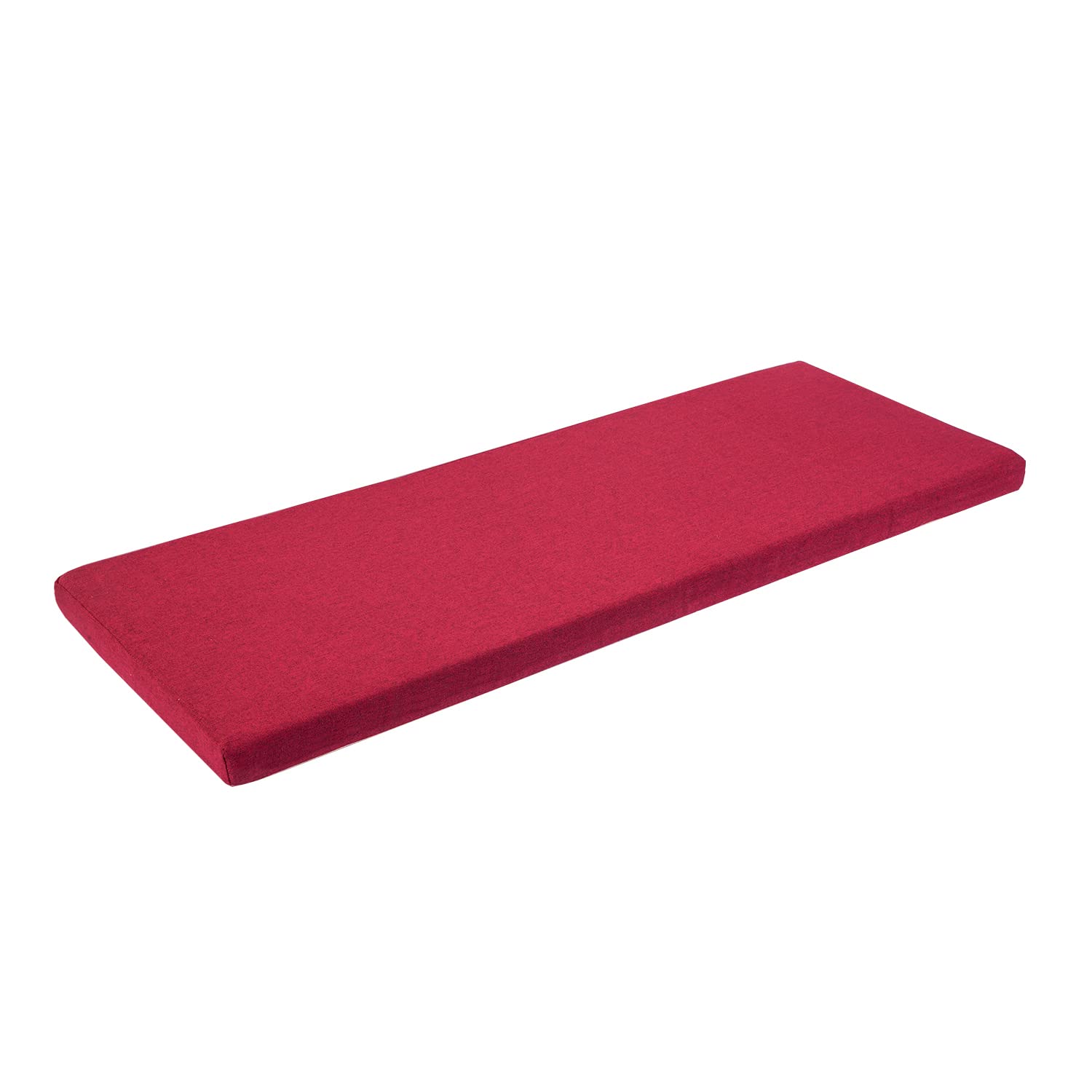 Premium Non-Slip Piano Bench Cushion - 54x20 Inch Red Rectangular Seat Pad for Piano, Window Seat, Kitchen Settee & Indoor Furniture - Comfortable Home & Office Use