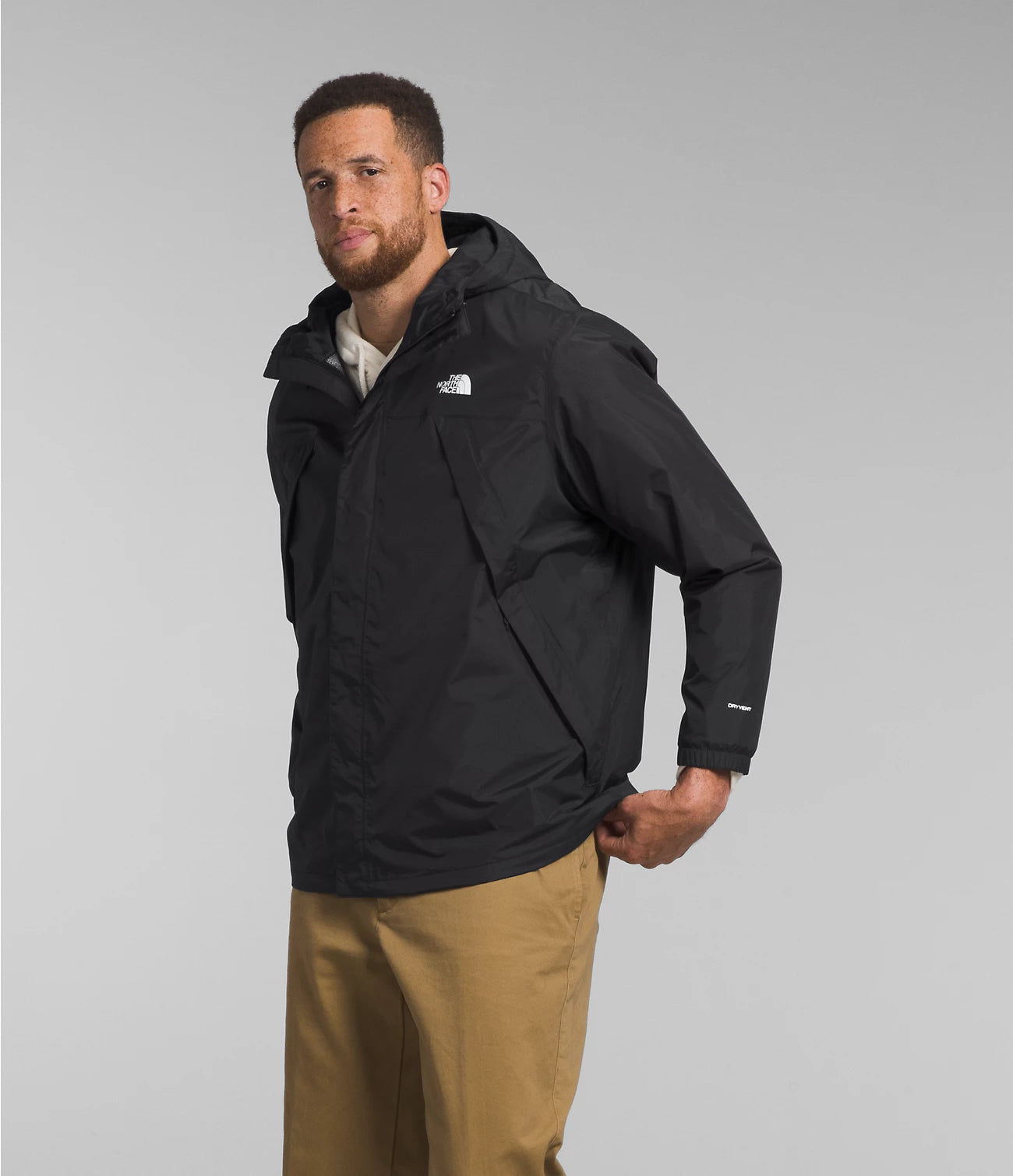 Big Antora Men's Jacket - Waterproof Windbreaker for Outdoor Hiking & Camping | Lightweight Winter Coat with Hood (Model: NF0A84K1)