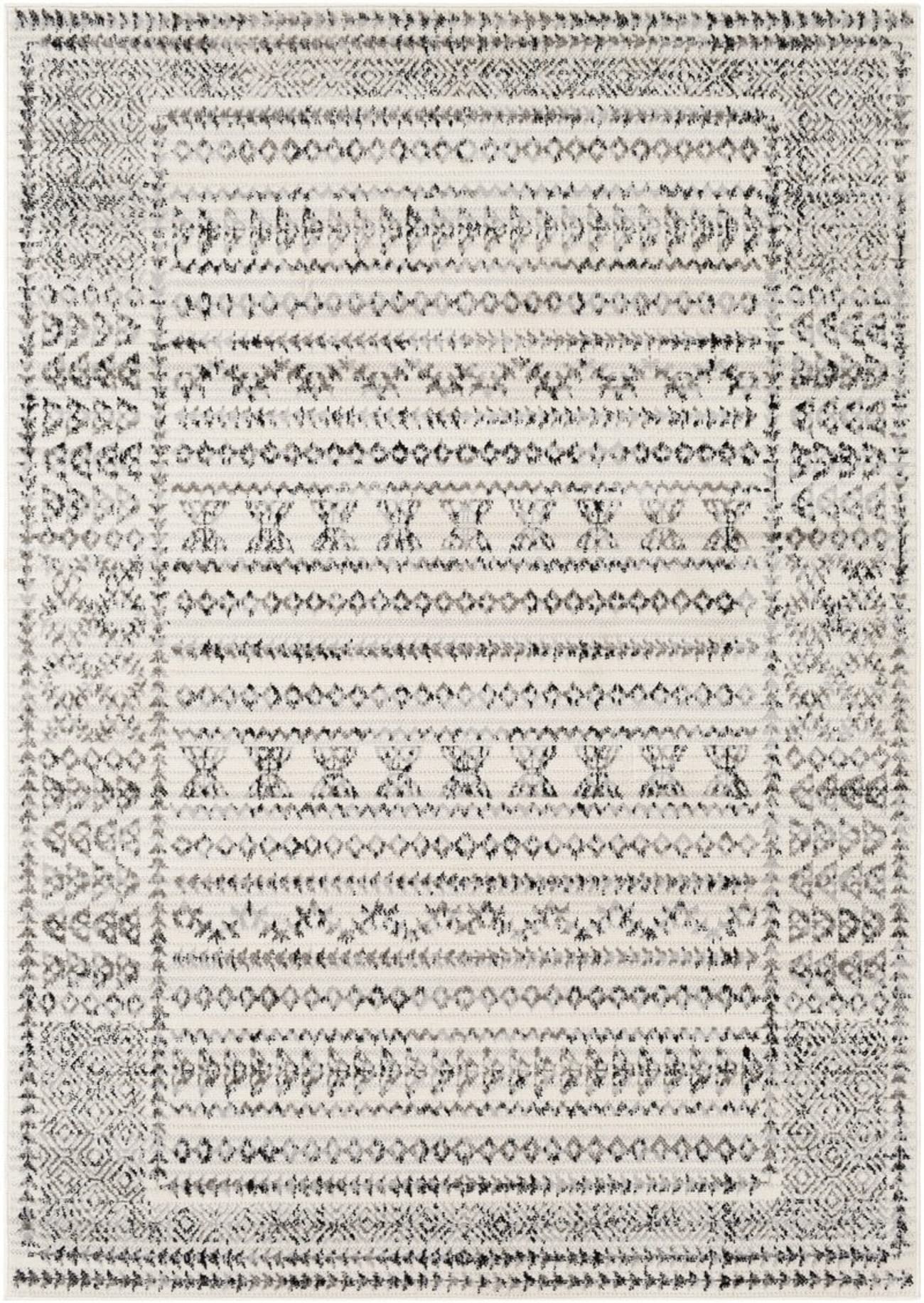 Mark&Day 6x9 Nederwoud Light Gray Area Rug - Soft Modern Carpet for Living Room, Bedroom, Kitchen - 6'7
