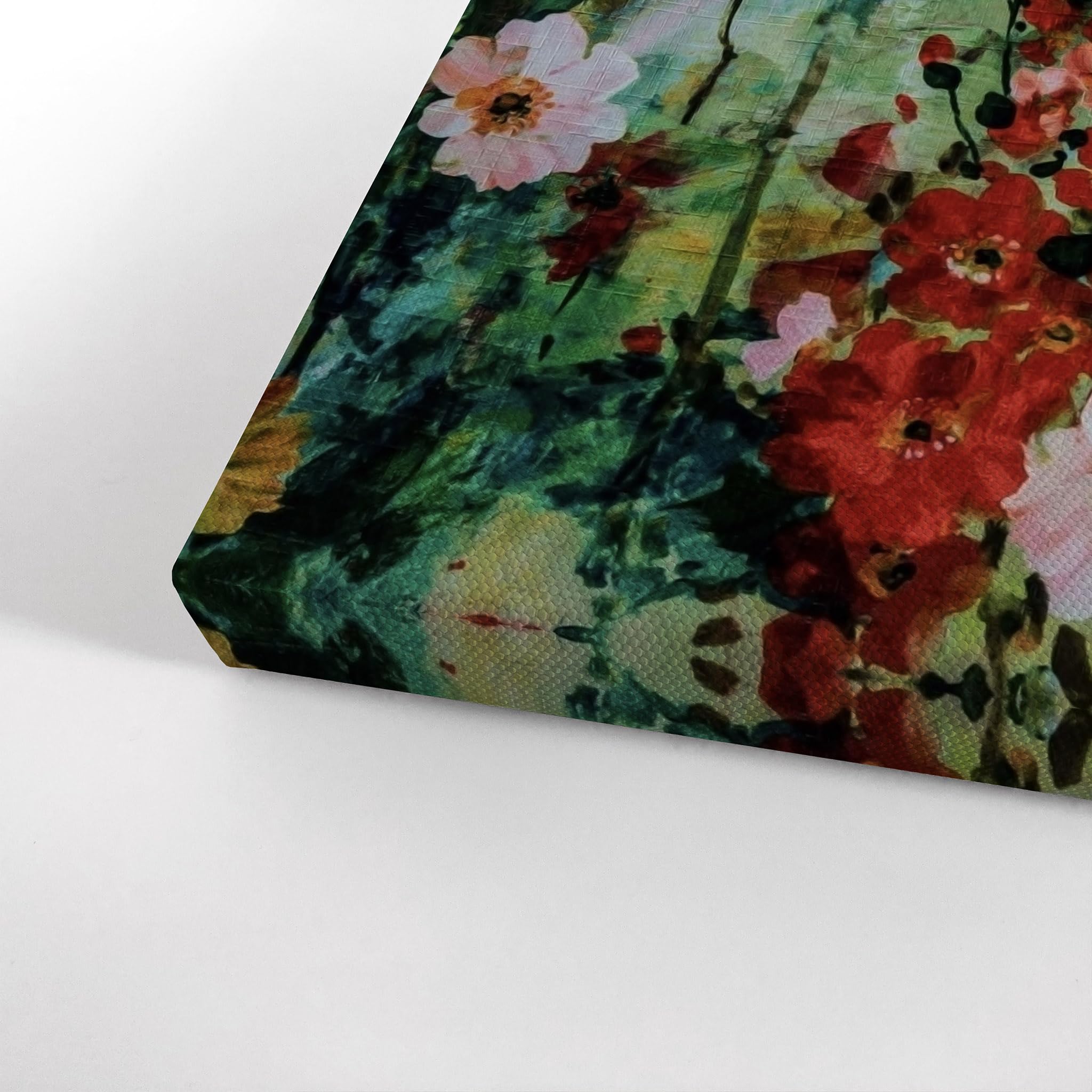 Claude Monet Flowers Canvas Wall Art Print - Famous Oil Painting Reproduction, Modern Home Decor (40x30 Inch, Ready to Hang) | Perfect for Living Room, Bedroom & Office Decor | Made in USA
