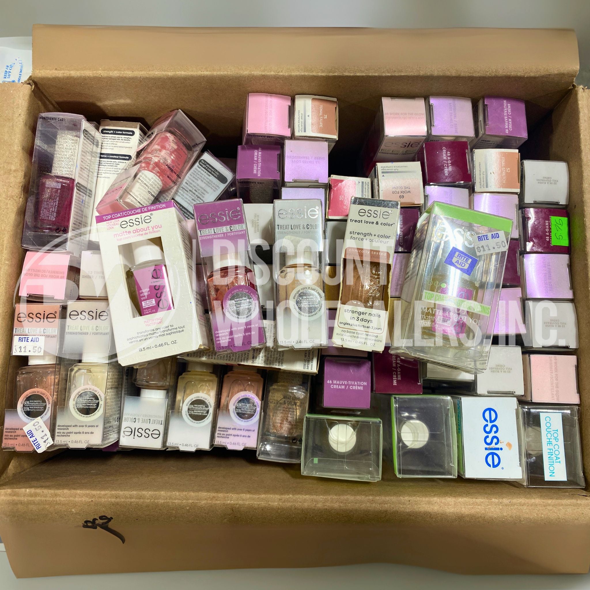 Essie Assorted Nail Polish Set - 130 Pcs Lot for Professional & Home Manicures | Salon Quality Nail Colors for Women & Teens | Perfect for Parties, Weddings & Everyday Wear
