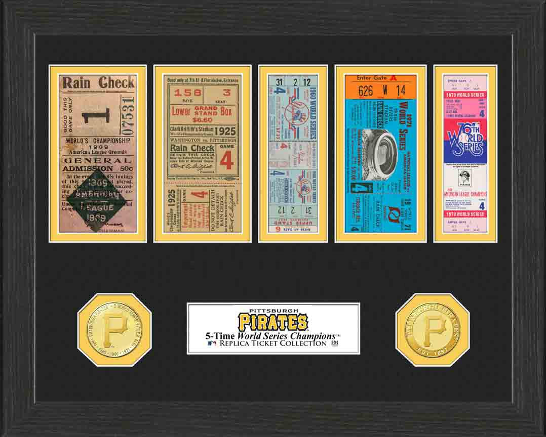 Pittsburgh Pirates World Series Champions Memorabilia - Authentic Collectible Baseball Tickets for Fans & Sports Enthusiasts - Perfect for Display, Gifts, and Sports Memorabilia Collections