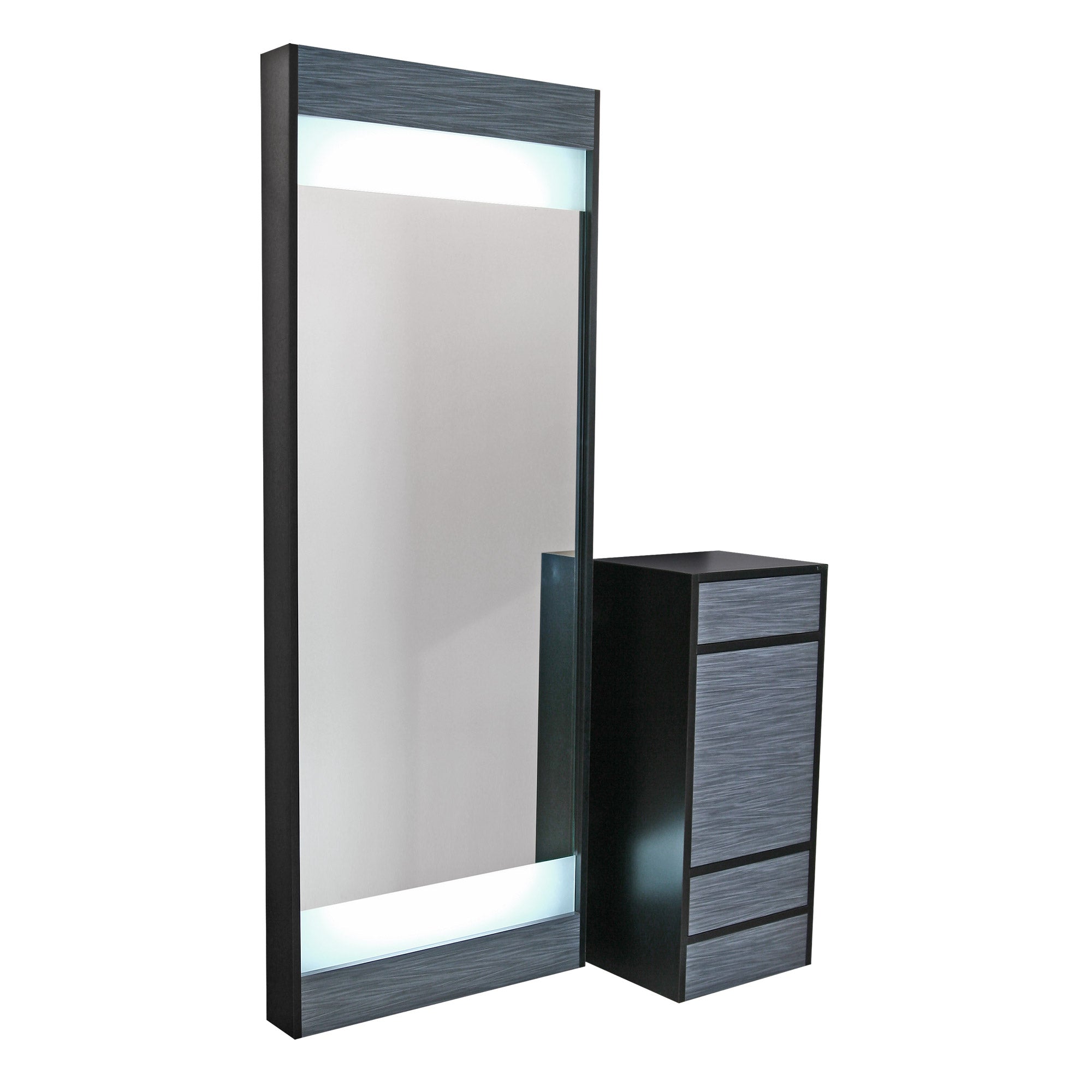 Edge Styling Vanity - Modern Bathroom Vanity with LED Mirror & Soft Closing Drawers | Perfect for Small Spaces, Apartments & Contemporary Home Decor