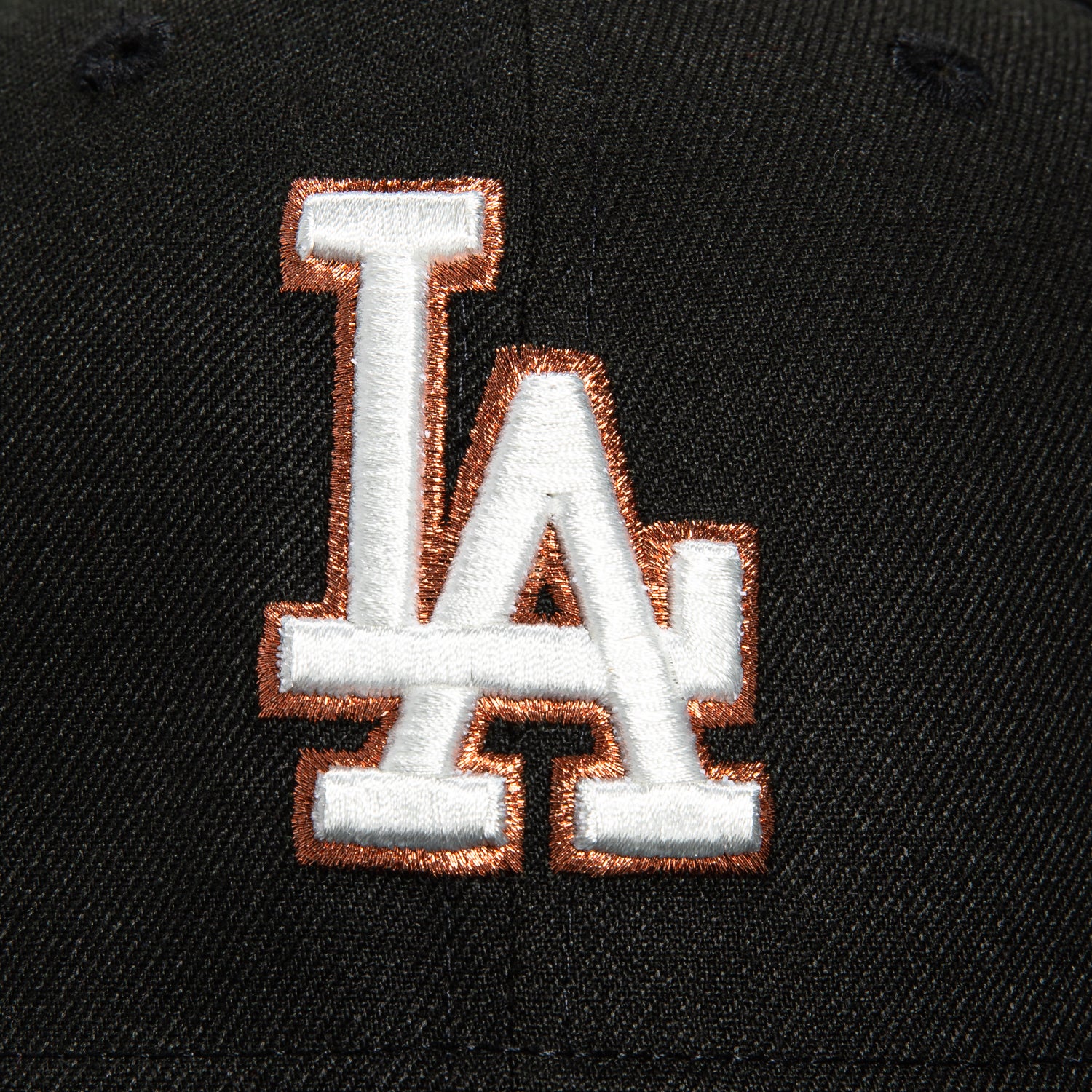 New Era 59Fifty Los Angeles Dodgers 1988 World Series Patch Snapback Hat - Black, Ivory & Metallic Copper - Perfect for Baseball Games, Sports Events & Streetwear Fashion