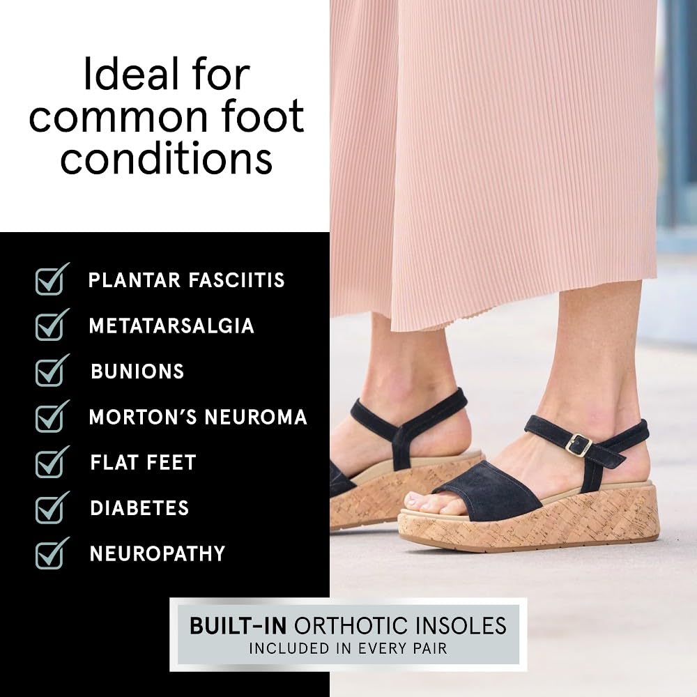 ABEO Solstice Women's Comfort Sandals with Arch Support & Metatarsal Pads - Pain Relief for Ball of Foot - Ideal for Walking, Travel & Everyday Wear