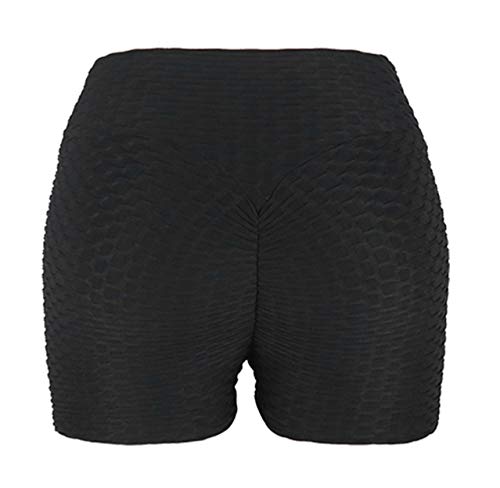 Women's High Waist Yoga Shorts - Elastic Honeycomb Workout Shorts for Butt Lifting, Fitness, Running & Training | Perfect for Gym, Home Exercise & Active Lifestyle