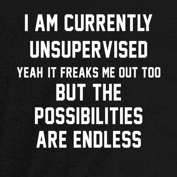 Funny Graphic T-Shirt for Men - 'I Am Currently Unsupervised' Humor Tee | Casual Wear & Gift Idea for Friends