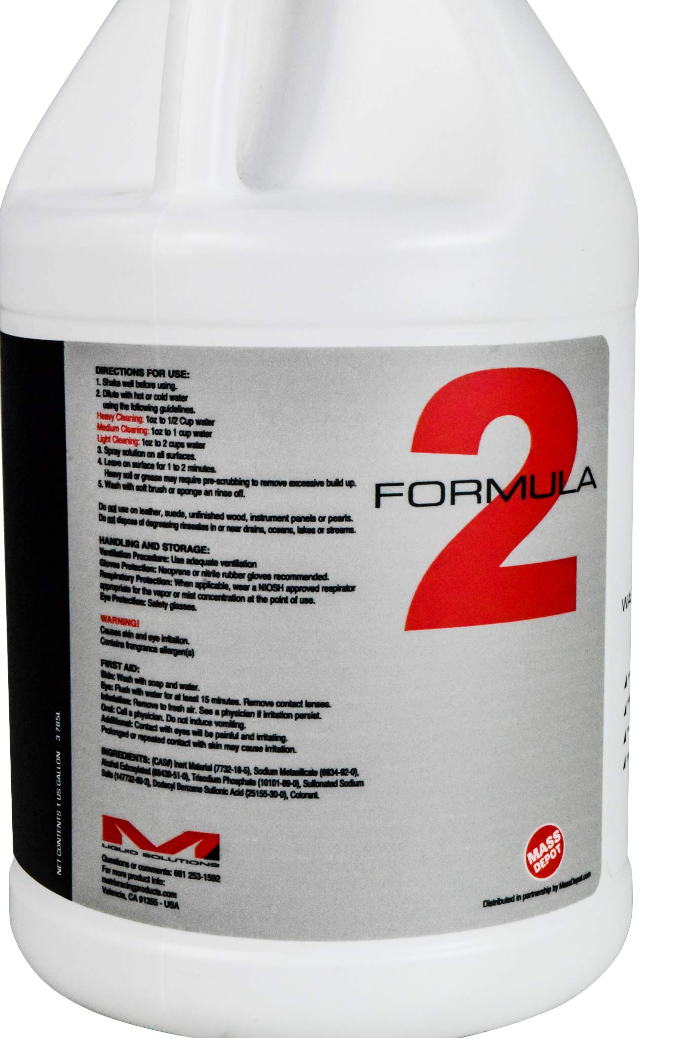 MATRIX Liquid Solutions Formula 2 Biodegradable Wash Degreaser - 3 Gallon Pack | Heavy-Duty Cleaning for Automotive, Industrial & Kitchen Use | Eco-Friendly Degreaser for Professional & Home Cleaning