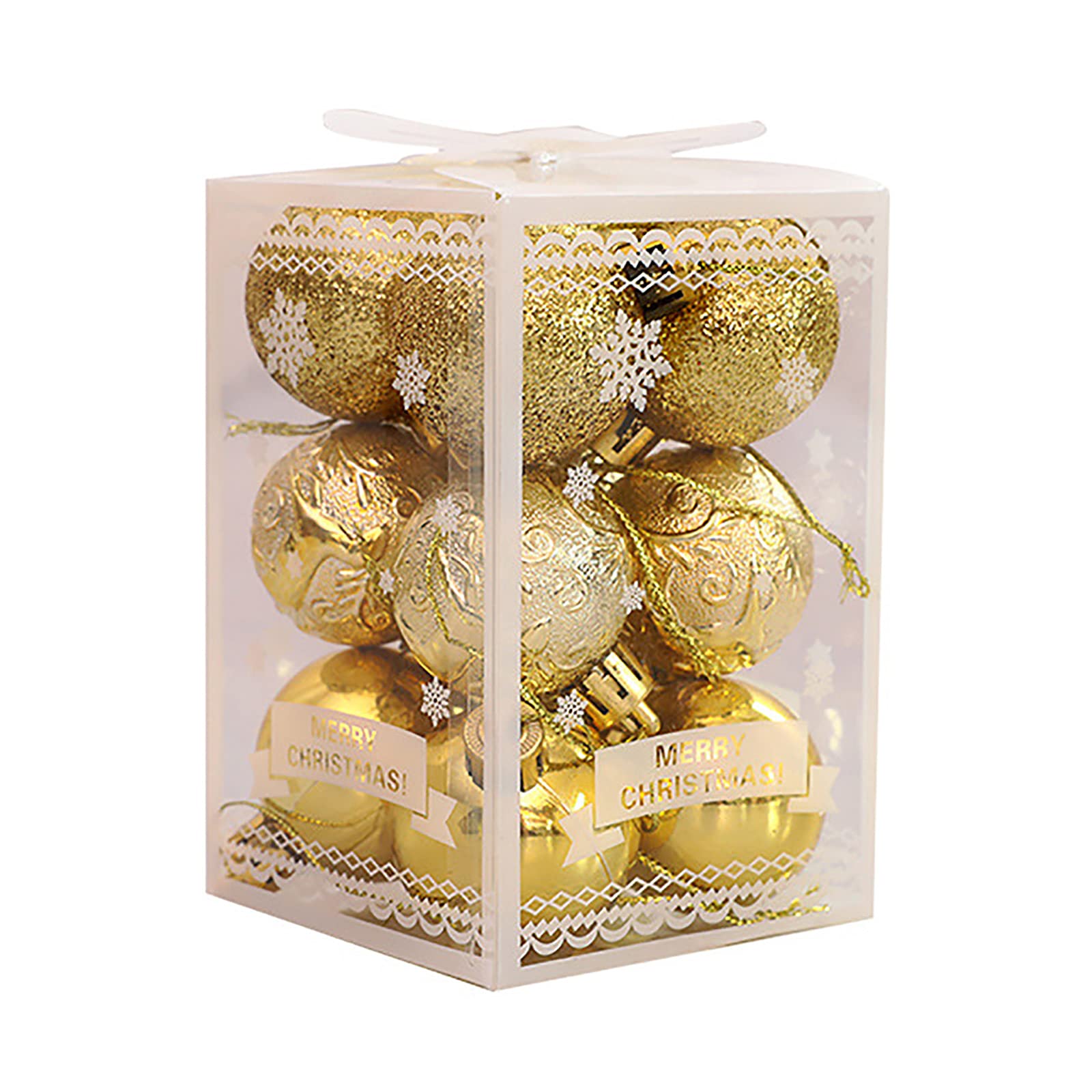 12Pcs Shatterproof Christmas Ball Ornaments 1.6 Inch - Durable Holiday Tree Decorations for Xmas, Wedding & Party (Red/Green/Gold) - Perfect for Indoor Christmas Tree Decor, Home Holiday Party & Festive Gift Exchange