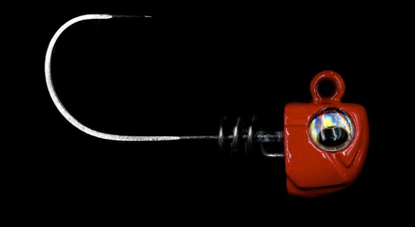 NLBN No Live Bait Needed Hot Heads Screw Lock Jig Heads for 3 Paddle Tails - Saltwater & Freshwater Fishing Lures for Bass, Trout, and Walleye - Perfect for Kayak, Shore, and Boat Fishing