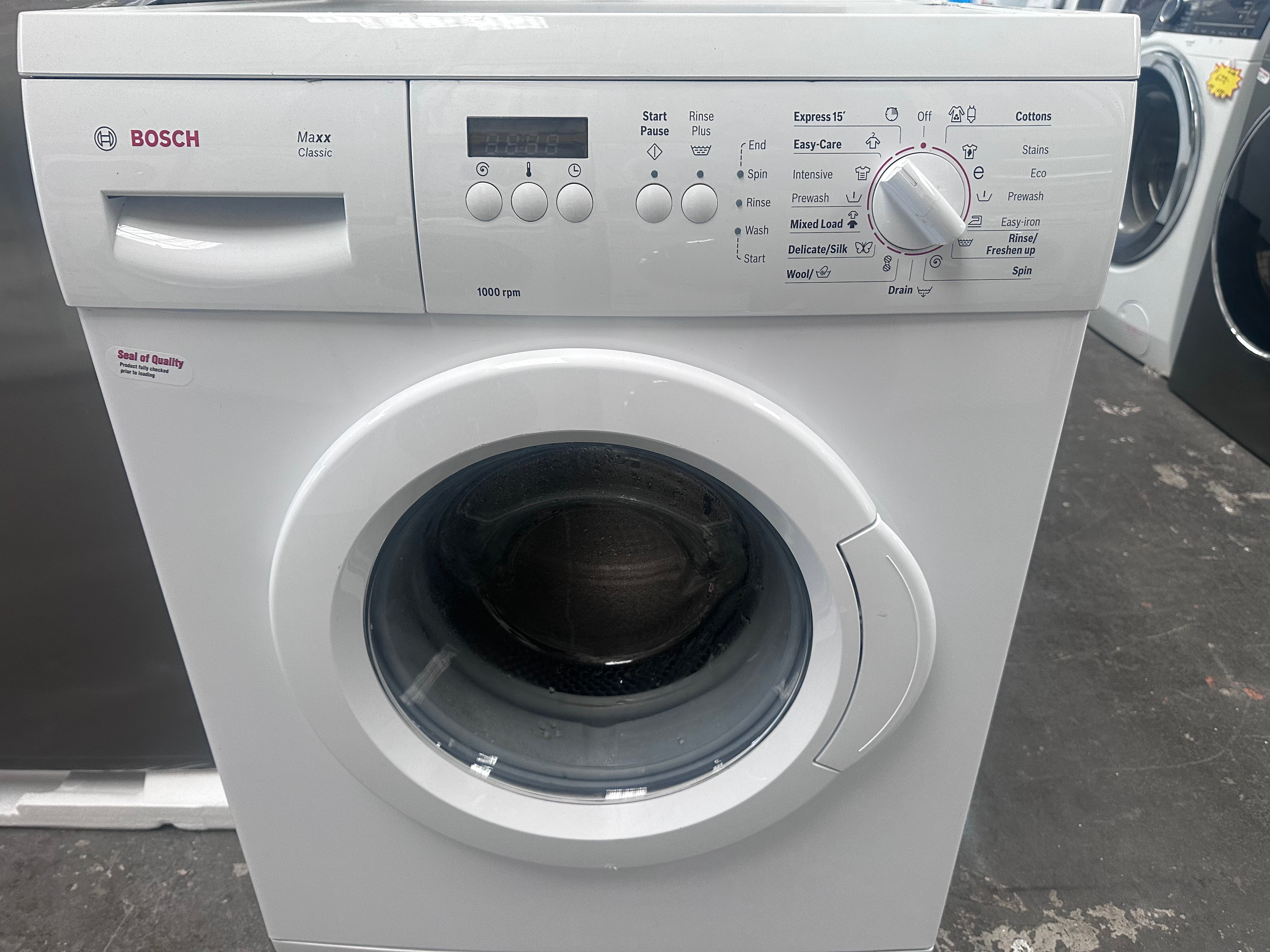 Bosch Max Classic 6.5kg Front Load Washing Machine - Certified Refurbished | Compact & Energy Efficient for Apartments, Small Homes & Laundry Rooms