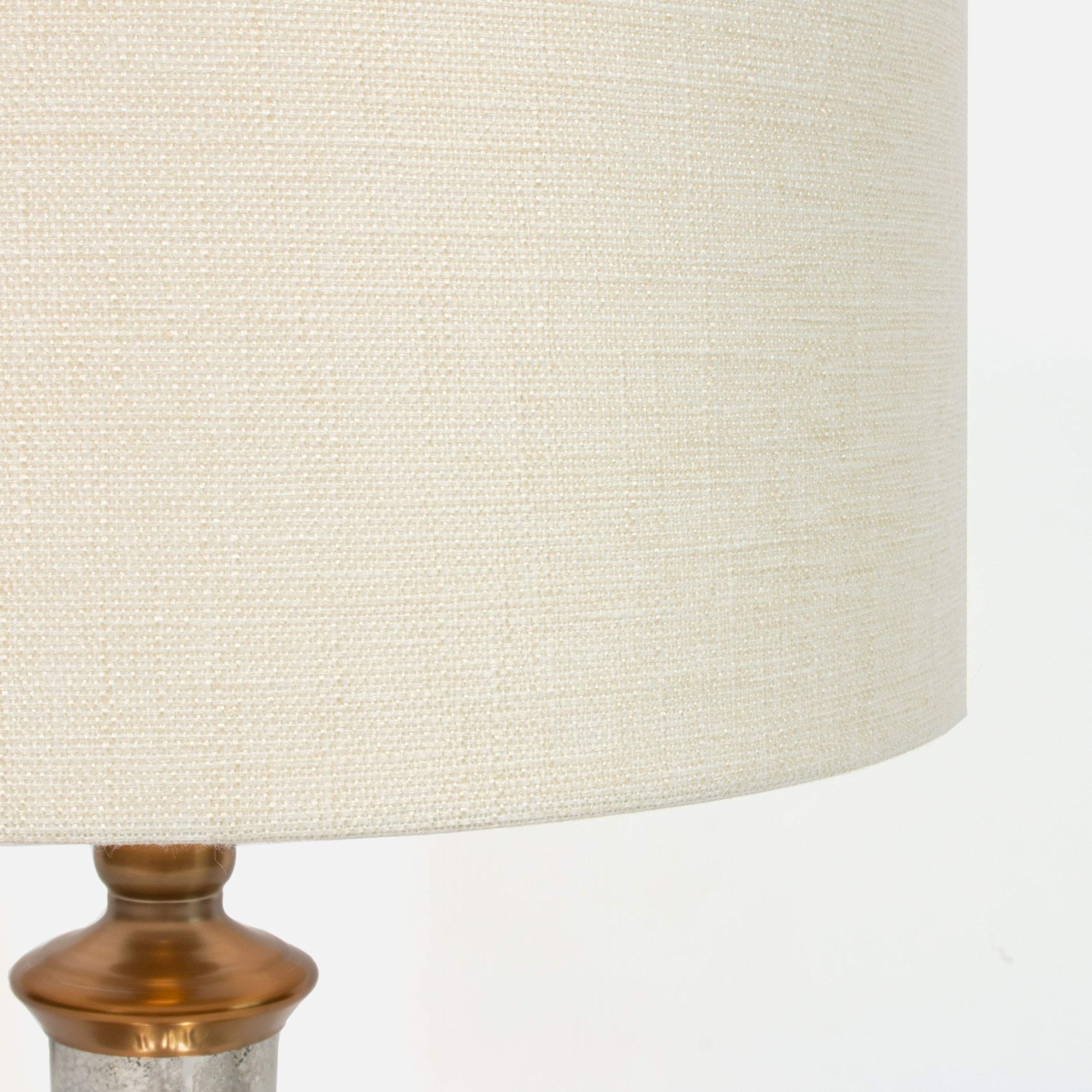 Bianca Silver & Gold Table Lamp - Modern Home & Office Lighting Decor for Living Room, Bedroom, or Workspace