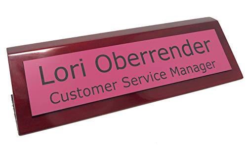 Pink W/Black Text