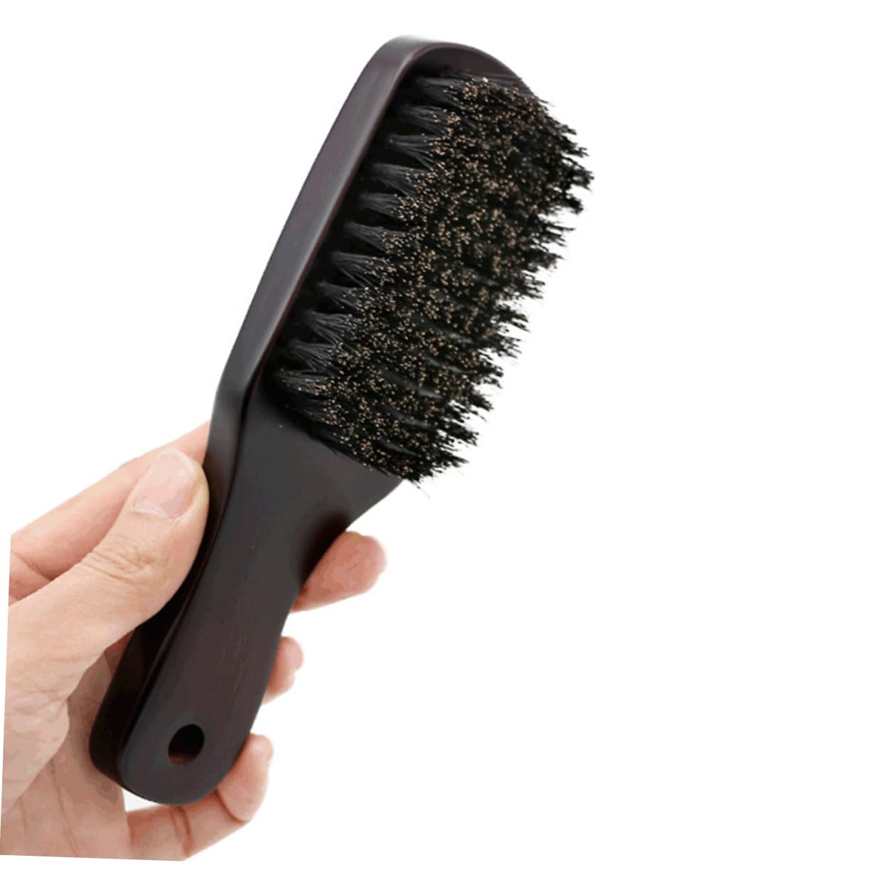Lurrose Men's Beard Brush - Natural Bristle & Beech Wood Beard Grooming Brush for Styling Mustache & Facial Hair - Perfect for Daily Grooming, Travel & Salon Use