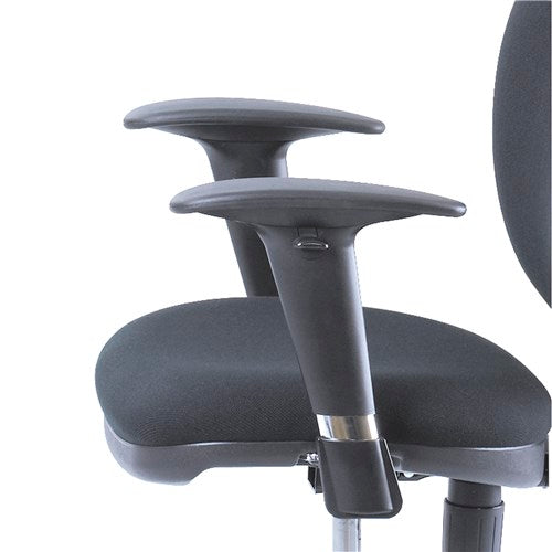 Safco Metro Extended Height Black Office Chair 3442 - Adjustable Ergonomic Desk Chair for Home & Office Workspace
