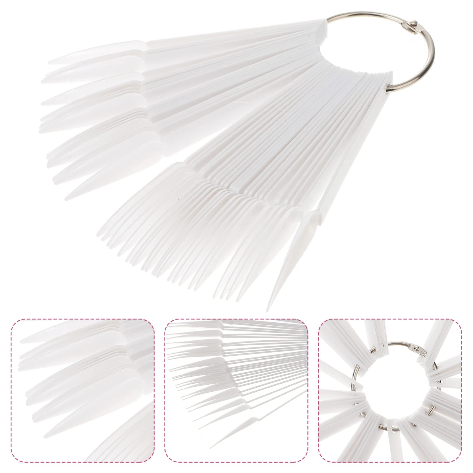 Minkissy 150pcs Nail Fan Color Card - Professional Nail Art Practice Kit for Salon & Home Use, Perfect for Nail Design Training and DIY Manicures