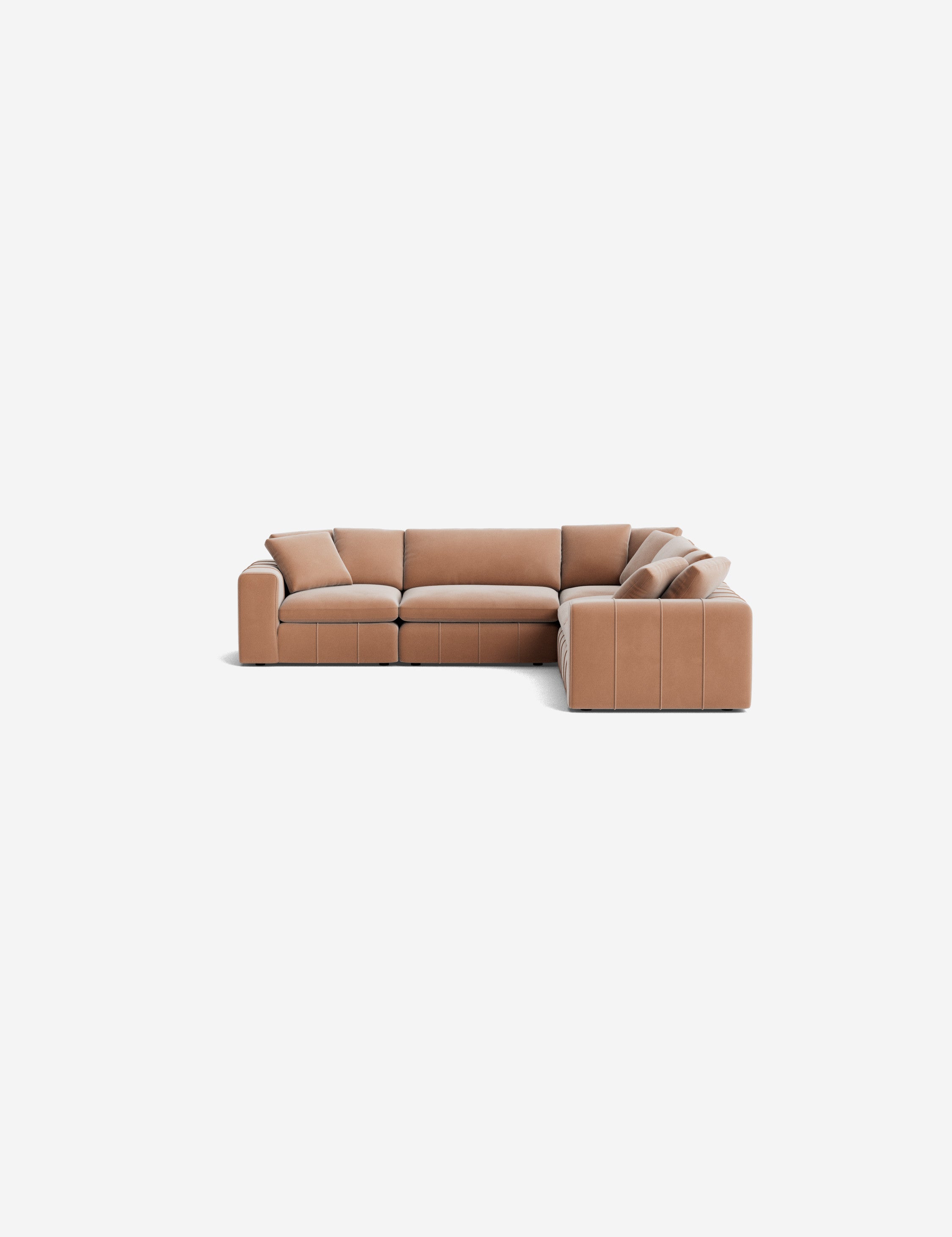 Capella Modular Corner Sectional Sofa - Modern L-Shaped Couch for Living Room, Home Theater & Lounge Areas | Customizable Comfortable Furniture