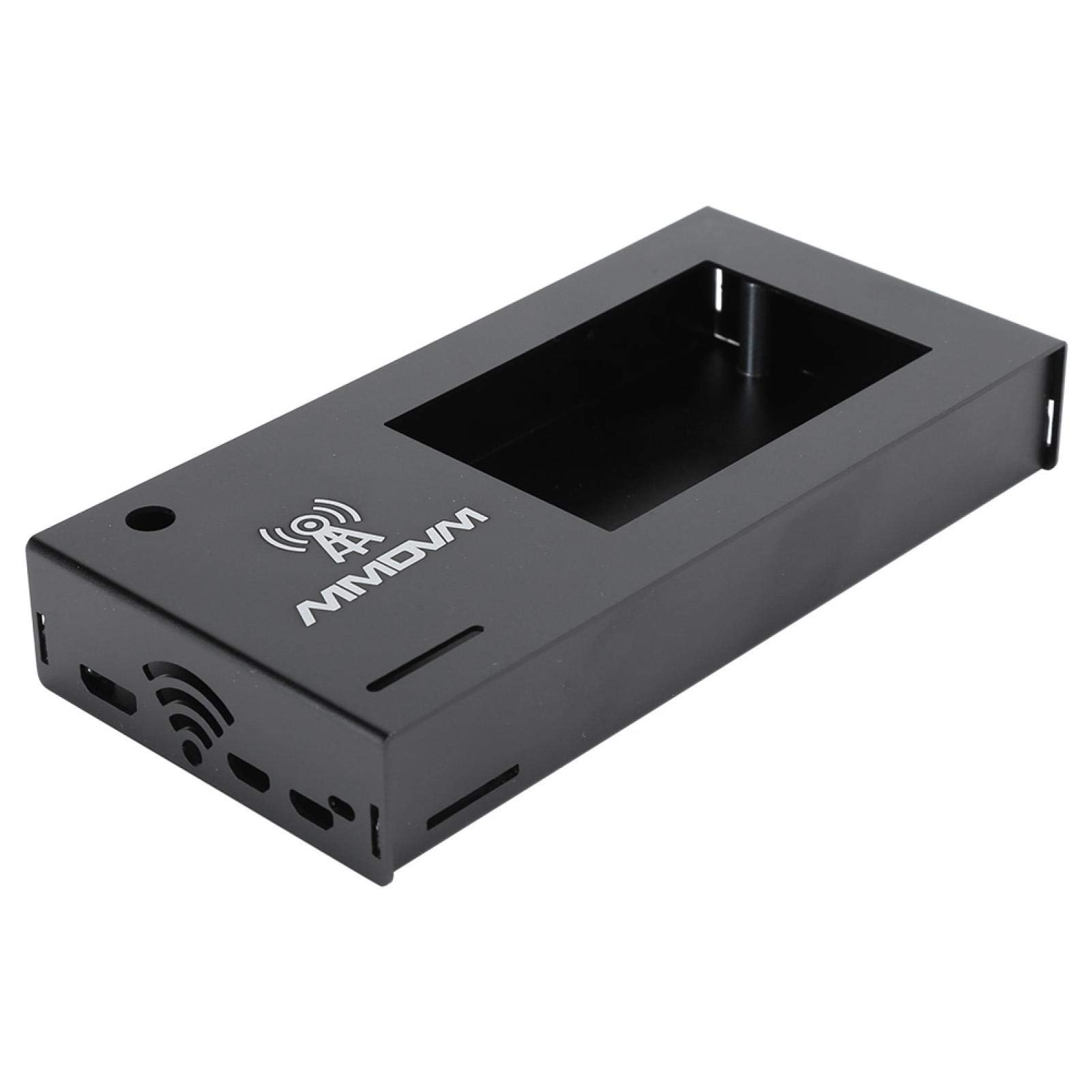 FASJ Black Aluminum Alloy Computer Case - 3.2 Inch Compact Motherboard Enclosure with Efficient Heat Dissipation | Perfect for Mini ITX PC Builds, Home Theater Systems & Office Workstations