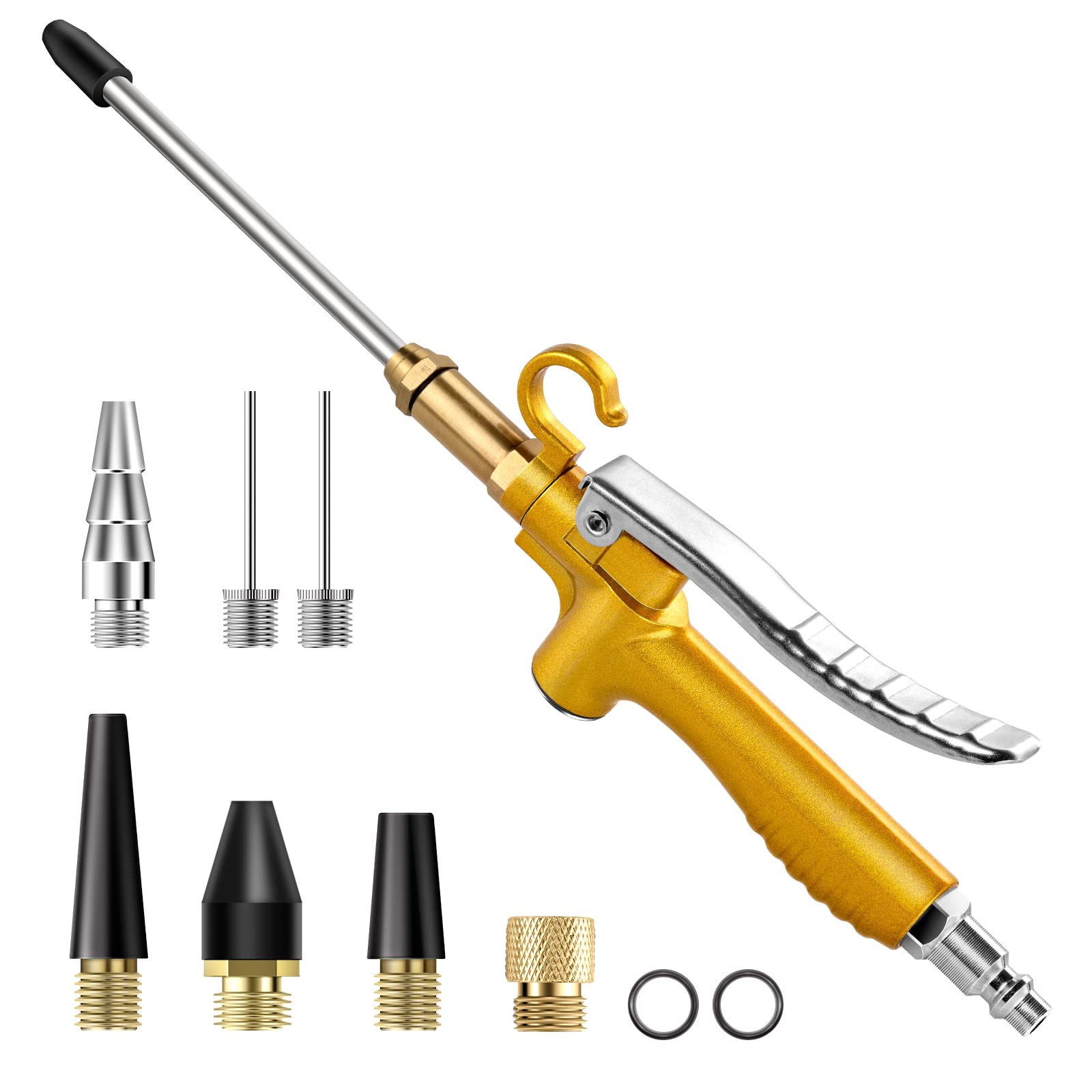 11-Piece Industrial Air Blow Gun Kit with 4.8