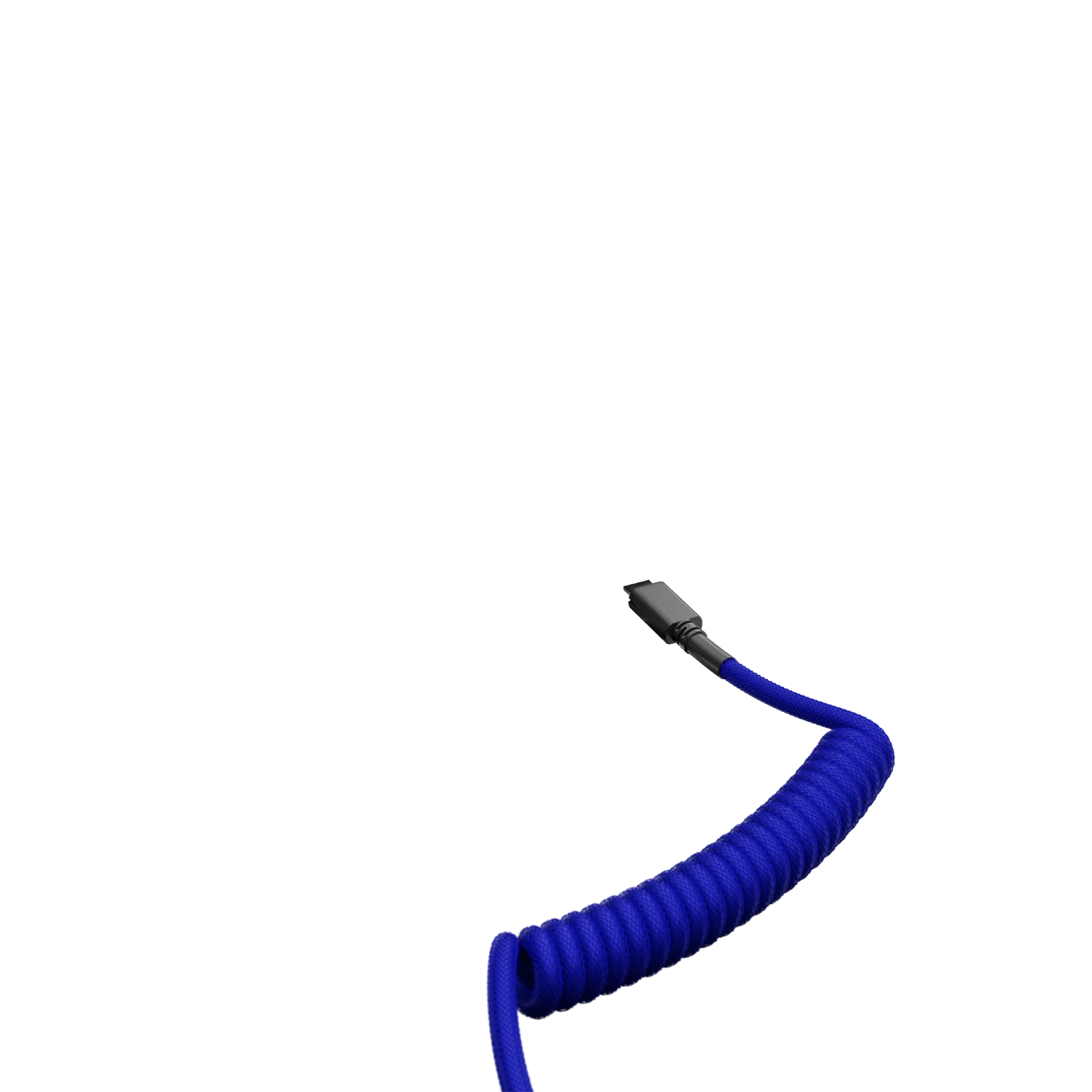 Glorious Coiled Cable Cobalt Blue - Premium Braided USB Charging Cord for Gaming, Office & Travel - Durable Fast Charging Cable for Phones, Tablets & Laptops