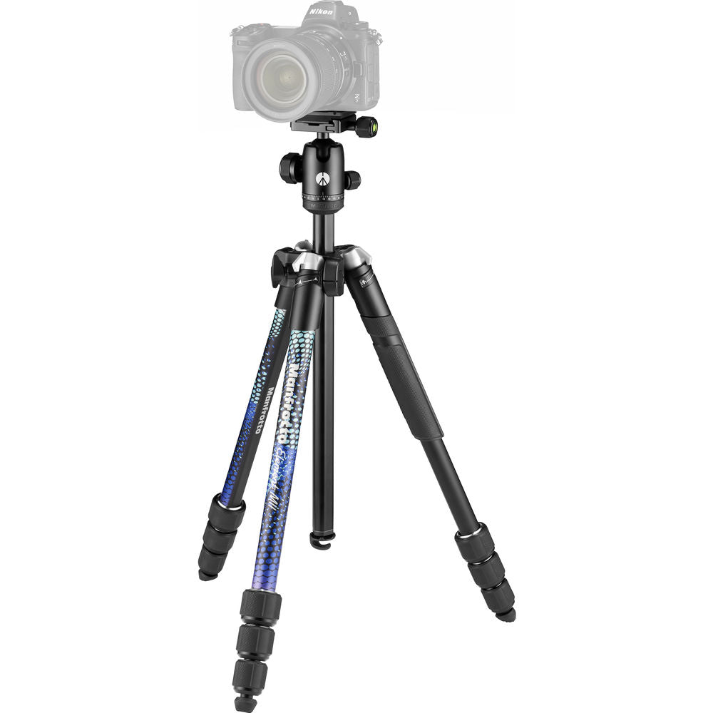 Manfrotto Element MII Travel Tripod - Lightweight Aluminum Camera Tripod for DSLR & Mirrorless Cameras - Perfect for Travel, Hiking & Outdoor Photography