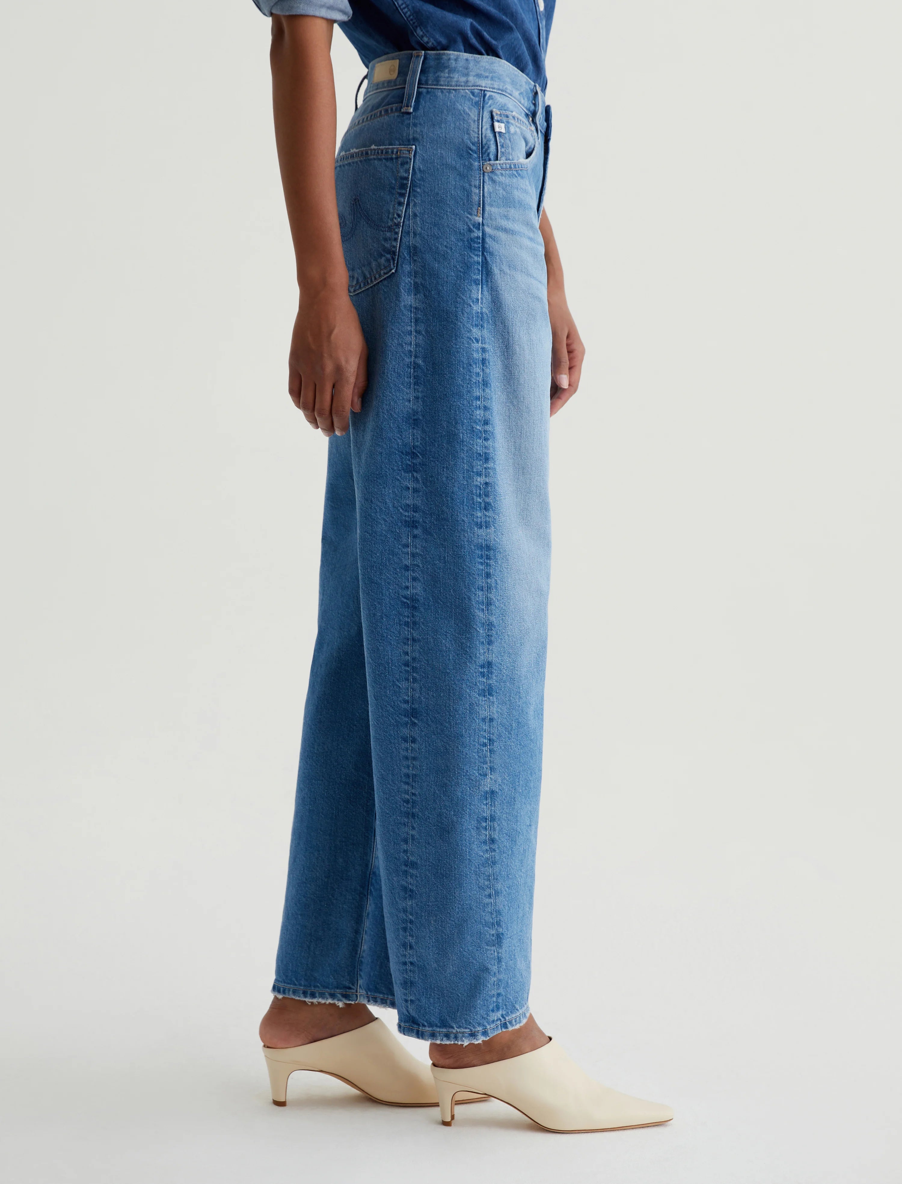 HATIE High Rise Barrel Jeans for Women - Vintage Flashback Denim Pants | Perfect for Casual Wear, Date Nights & Street Style Outfits