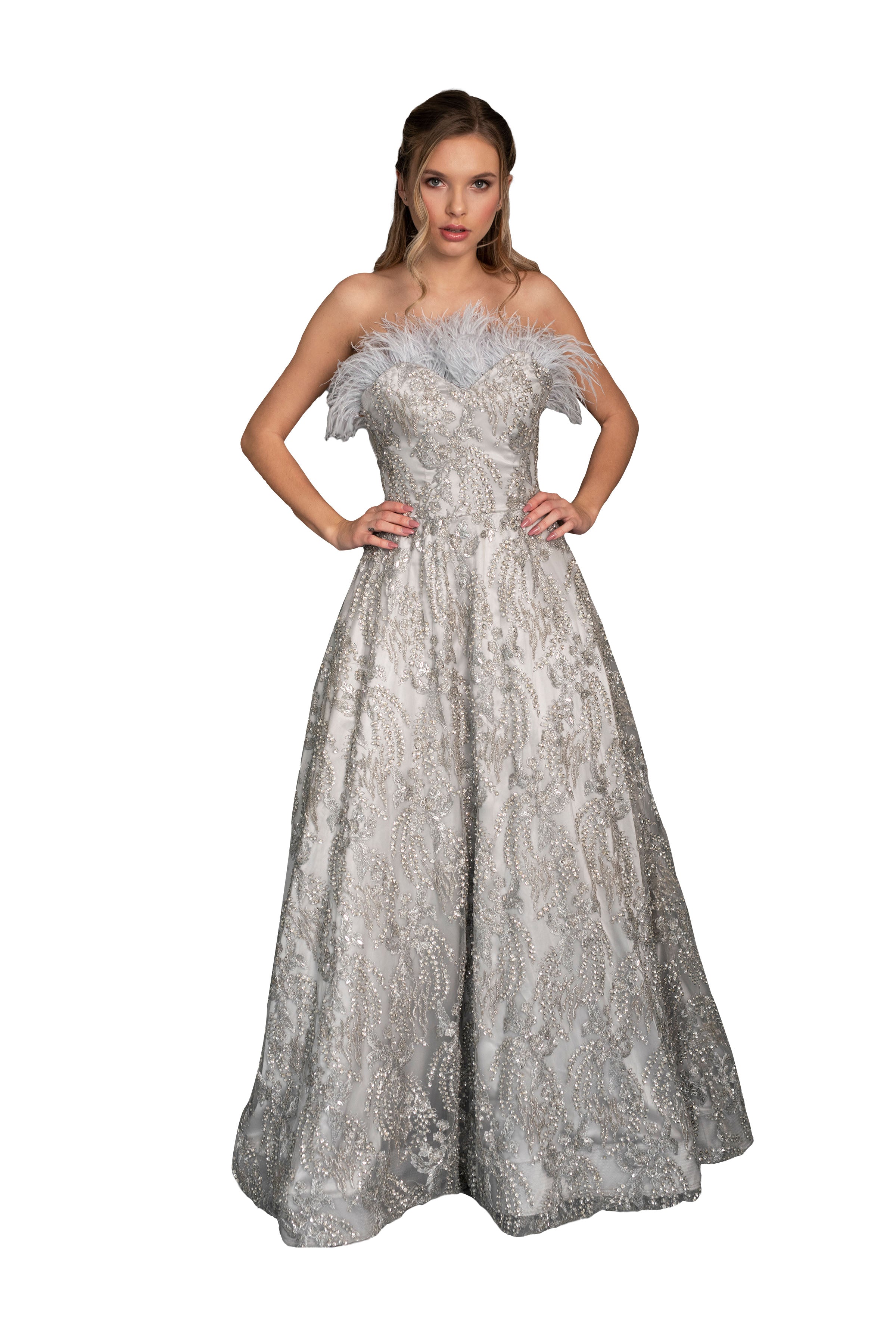 Elegant Shoulderless Sequin Lace Gown for Women - Sexy Evening Dress for Prom, Party & Special Occasions