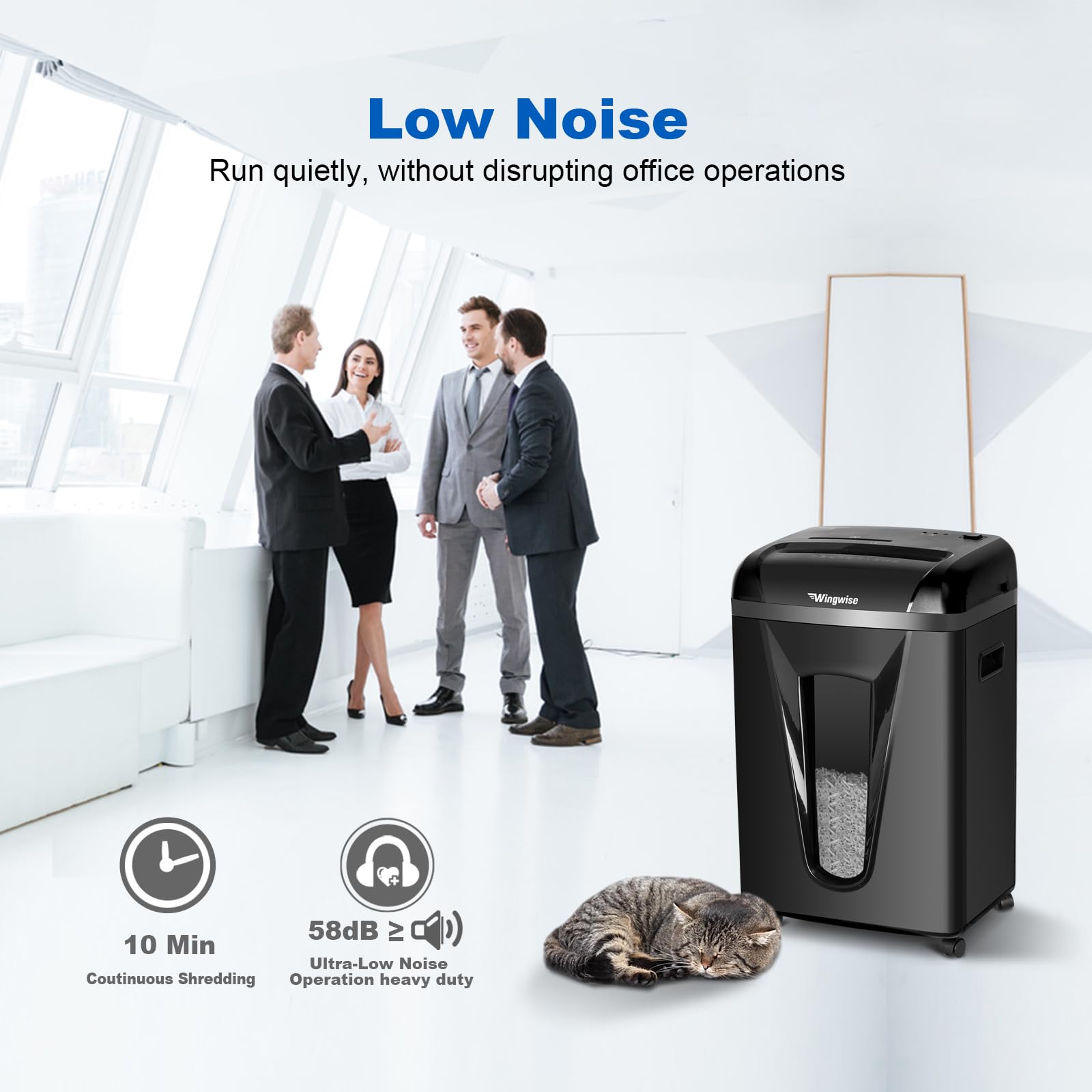 High-Security Micro-Cut Paper Shredder for Home & Office - P-5 Model with 2x12mm Cut Size, 9-Sheet Capacity, 2.4m/min Speed | Shreds CDs, Credit Cards | 5.8 Gallon Bin | 58dB Quiet Operation | Perfect for Confidential Document Destruction & Identity Protection