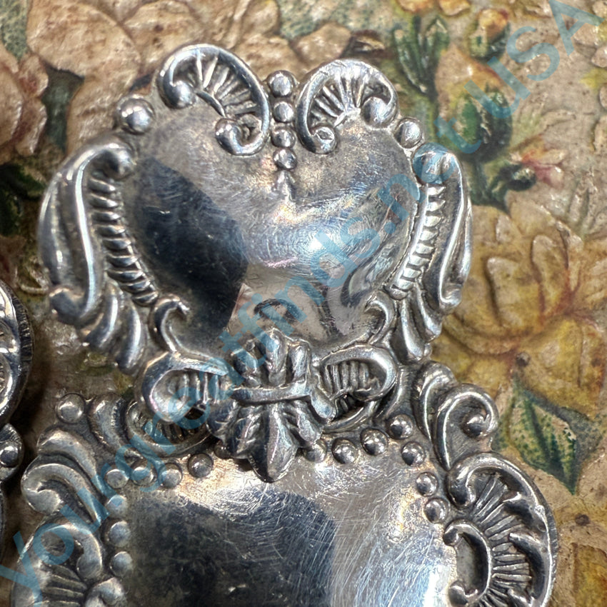 Vintage Baroque Style Sterling Silver Pierced Post Earrings for Women - Elegant Dangle Drop Earrings for Party, Wedding & Special Occasions