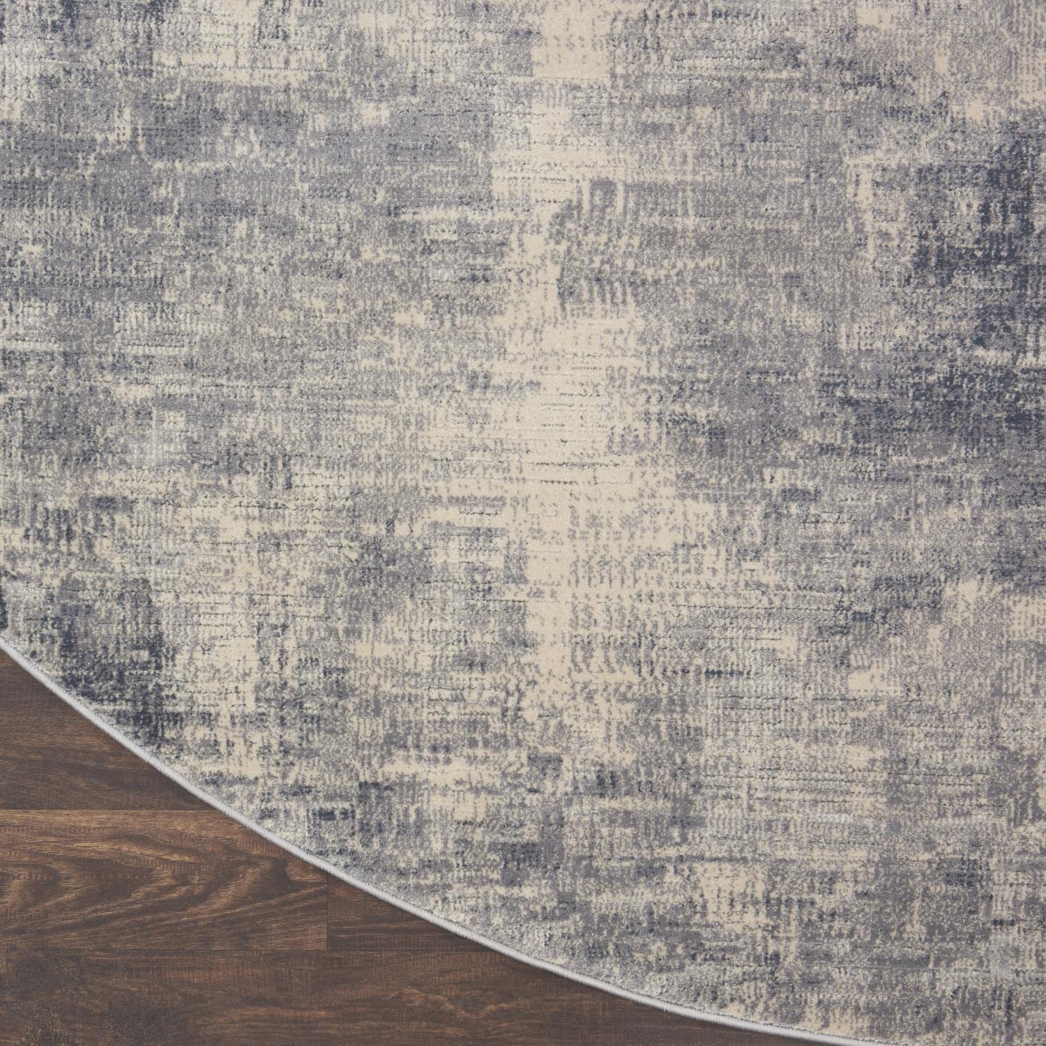 Nourison Rustic Textures Blue Ivory 5'3