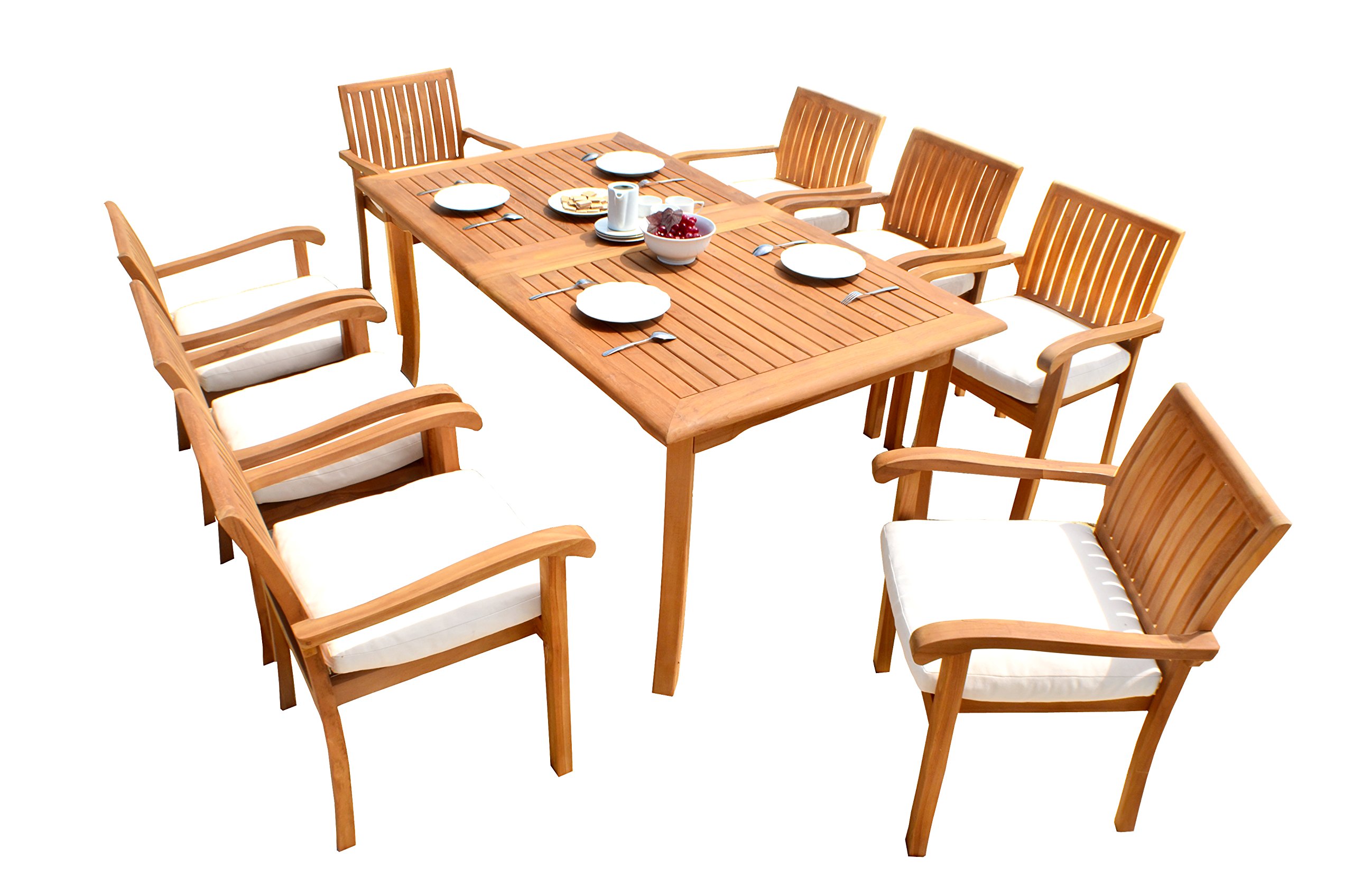 Premium 9-Piece Outdoor Teak Dining Set - 94