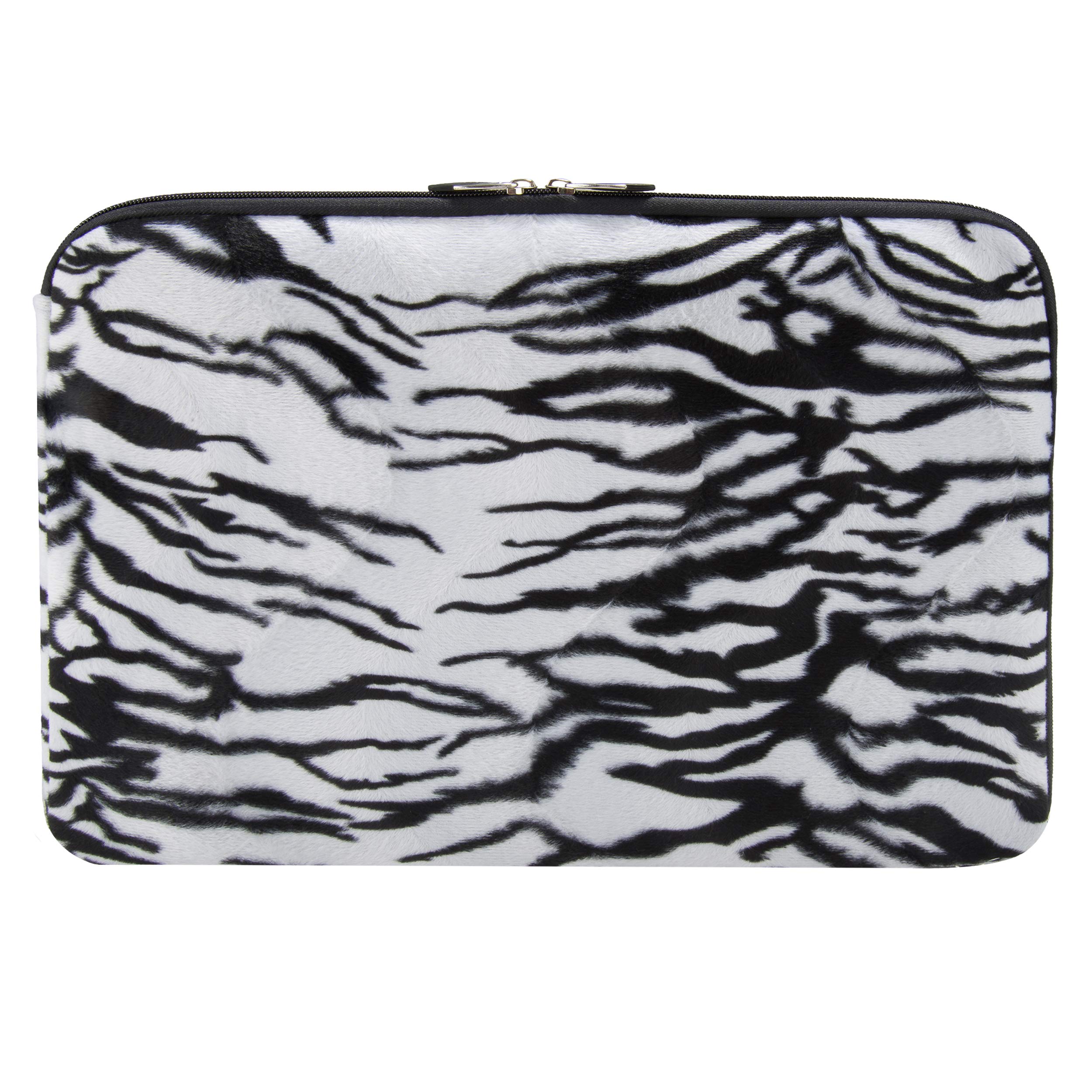 Waterproof Laptop Sleeve for MacBook Pro 14 inch 2021 & iPad Pro 12.9/11 2021 - Shockproof Protective Case with Soft Lining (13 inch, Black/White) - Perfect for Travel, Office & School Use