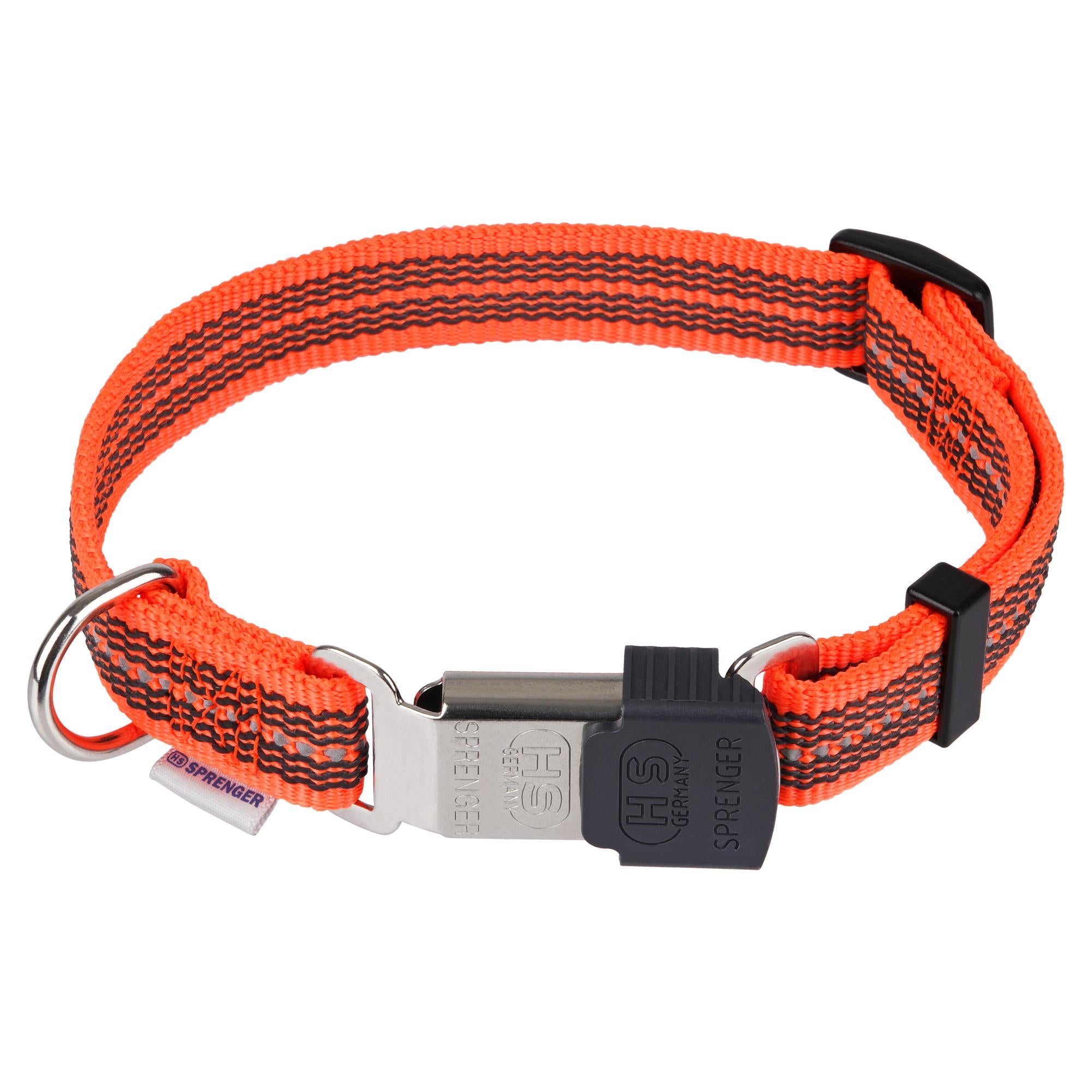 Herm Sprenger 3/4 Inch Adjustable Nylon Dog Collar with ClicLock Buckle - Perfect for Training, Walking & Everyday Use