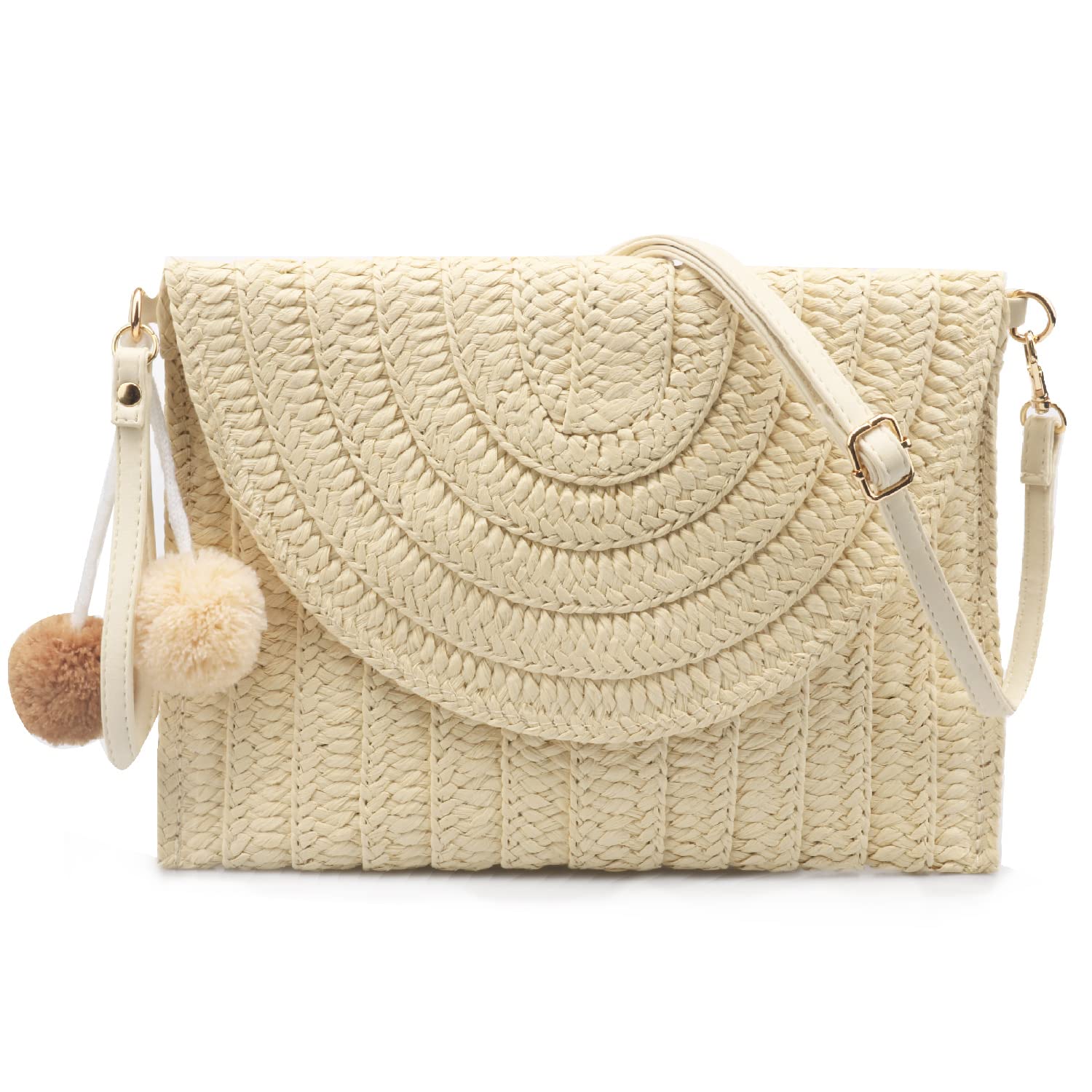 Women's Evening Clutch Bag - Classic Envelope Crossbody Purse for Wedding & Party