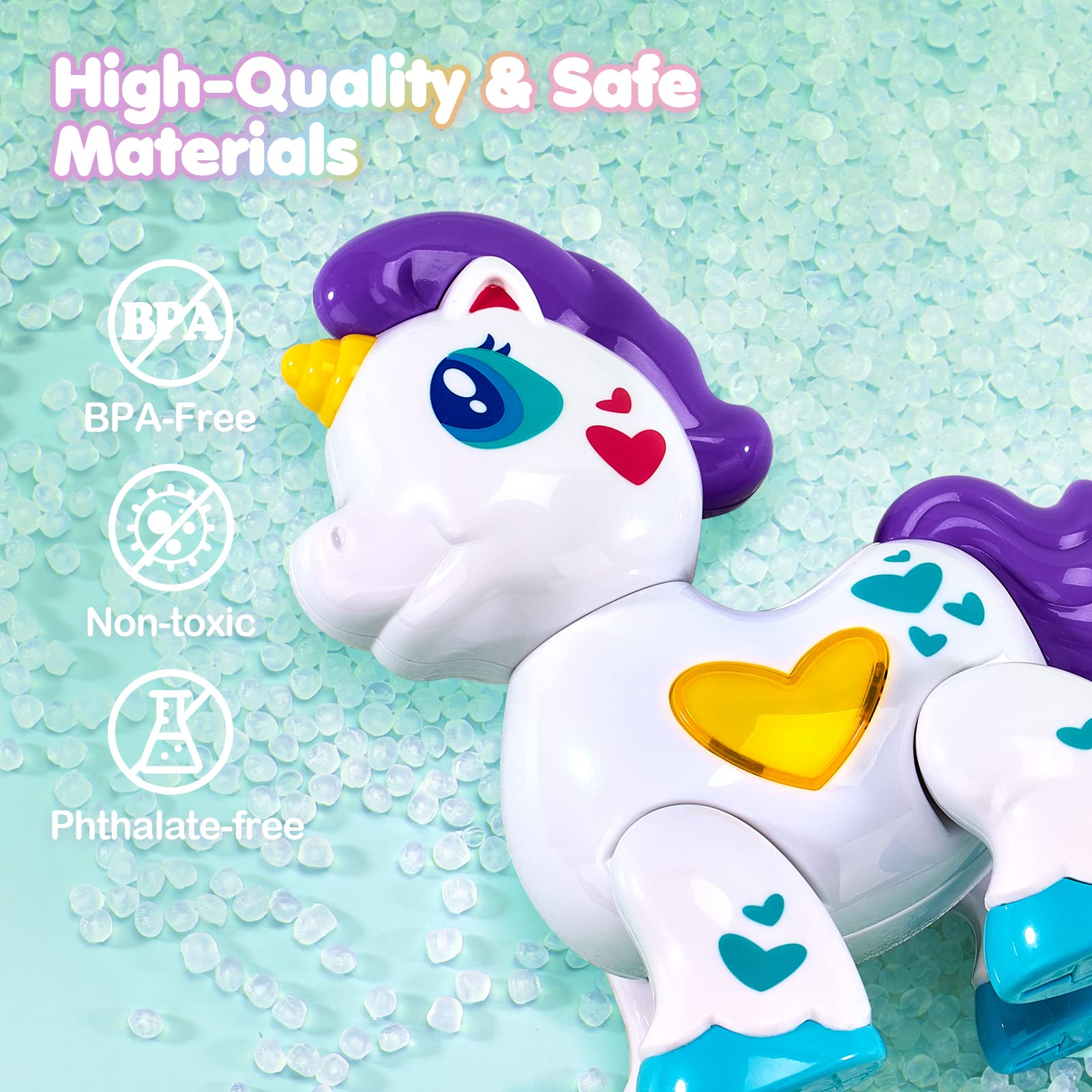 Hahaland Musical Unicorn Light Up Toy for 1 Year Old Girls - Interactive Baby Toddler Toys with Sound & Lights - Perfect Valentine's Gift, Travel Entertainment & Early Learning Development