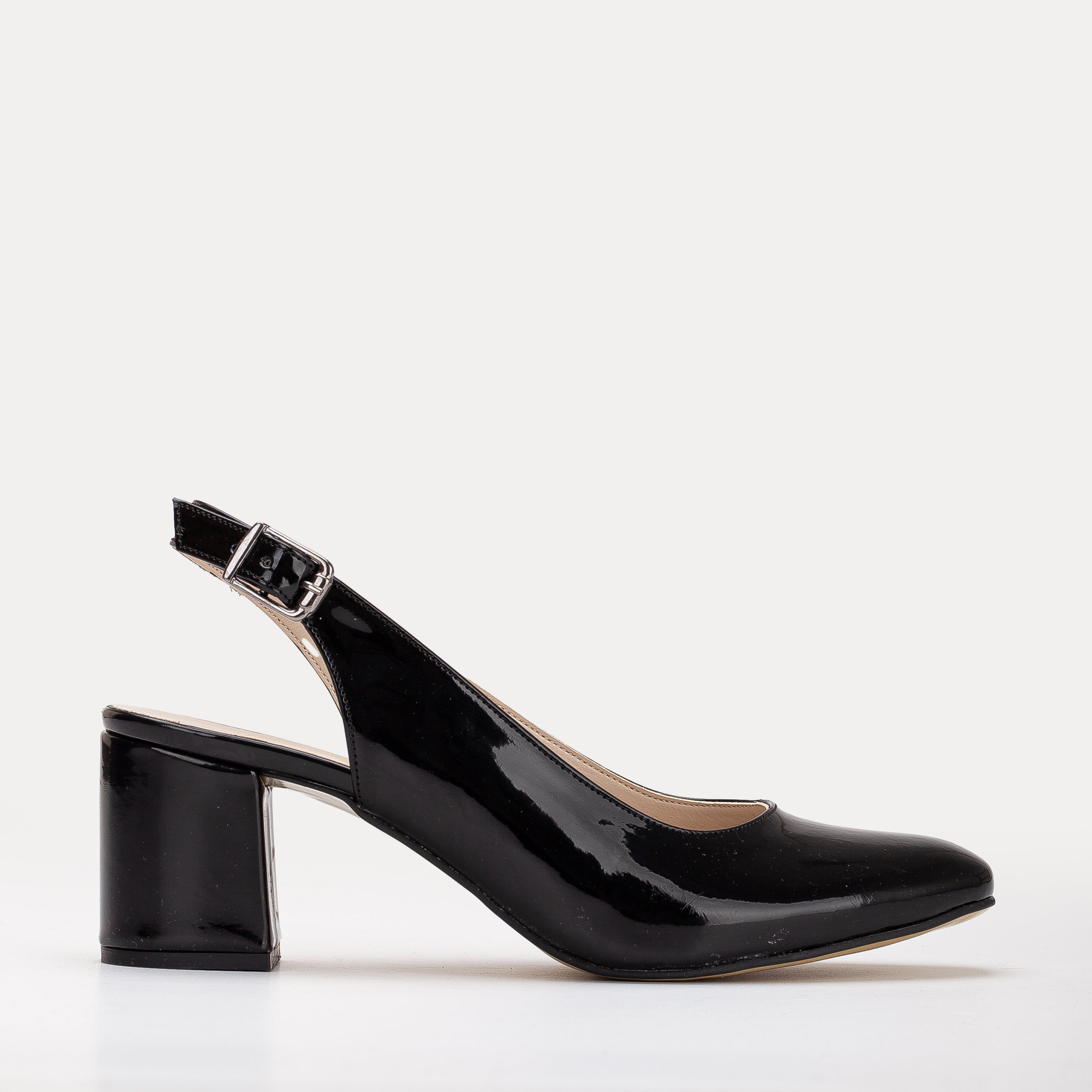 Emma Women's Black Slingback Heels - Comfortable Dress Shoes for Work, Party & Special Occasions