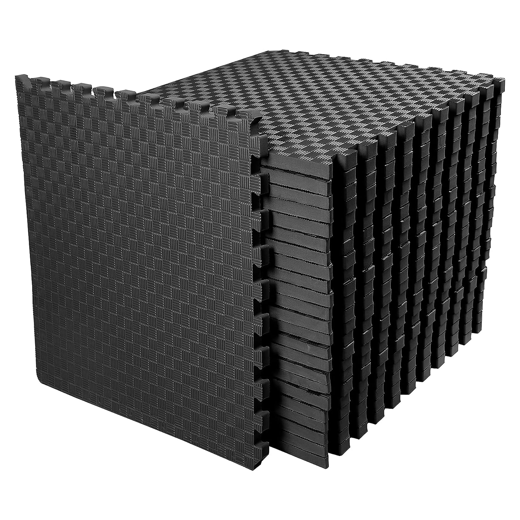 BalanceFrom EVA Foam Interlocking Puzzle Exercise Mat - Non-Slip MMA, Yoga, Gymnastics & Home Gym Flooring Tiles | Multiple Sizes & Colors for Kids & Adults | Perfect for Workouts, Playrooms & Garage Gyms