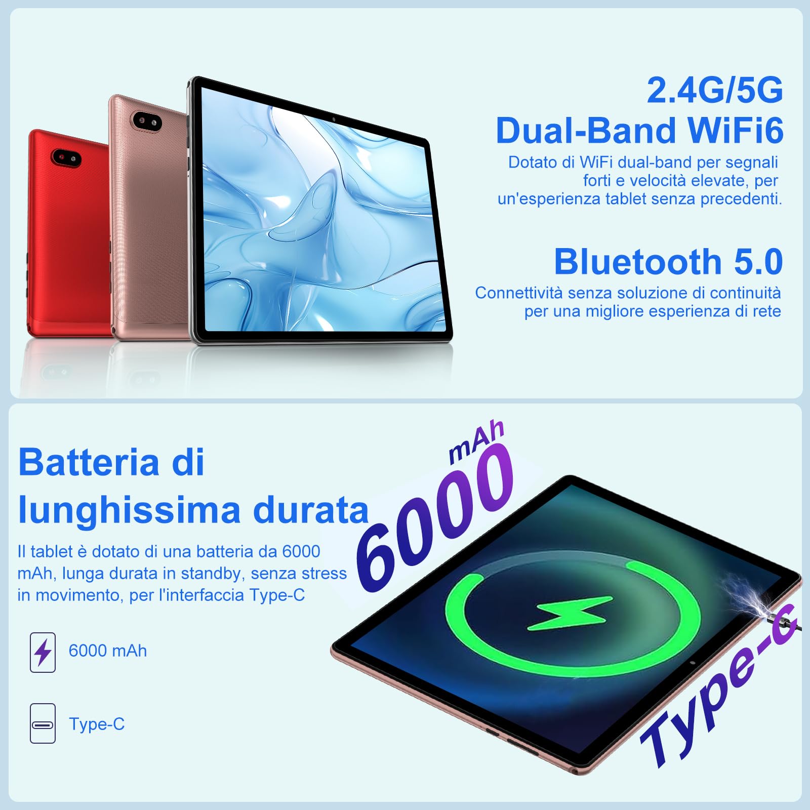 10 Inch Android 14 Tablet with 20GB RAM & 128GB ROM (Expandable to 1TB), 5G WiFi 6, Octa-Core Processor, GMS Certified, Bluetooth 5.0, 5MP+8MP Dual Camera, 1280x800 FHD Display, 2025 Newest Widevine L1 Tablet with Keyboard & Mouse (Pink) - Perfect for Work, Study, and Entertainment