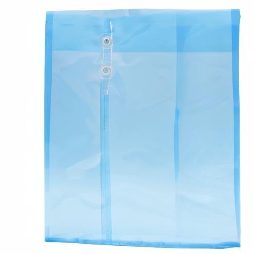 12PCS A4 Plastic File Envelopes - Waterproof Letter Size Document Organizers with Button String Closure for Office, Projects, Bills & Contracts Storage | Perfect for Home Office, School Supplies & Business Document Organization