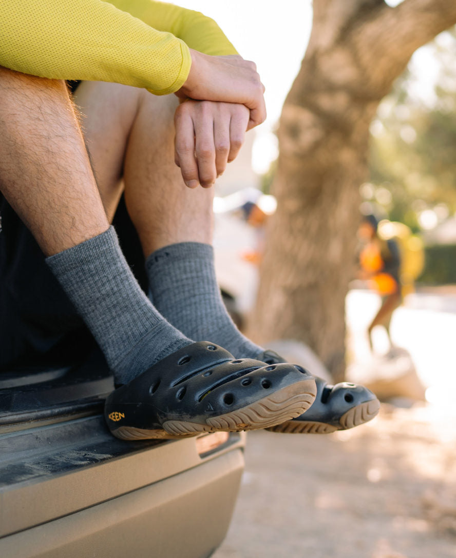 Men's Yogui Clogs - Comfortable & Stylish Wooden Sandals for Men | Birch Wood Color | Perfect for Beach, Pool & Casual Summer Wear