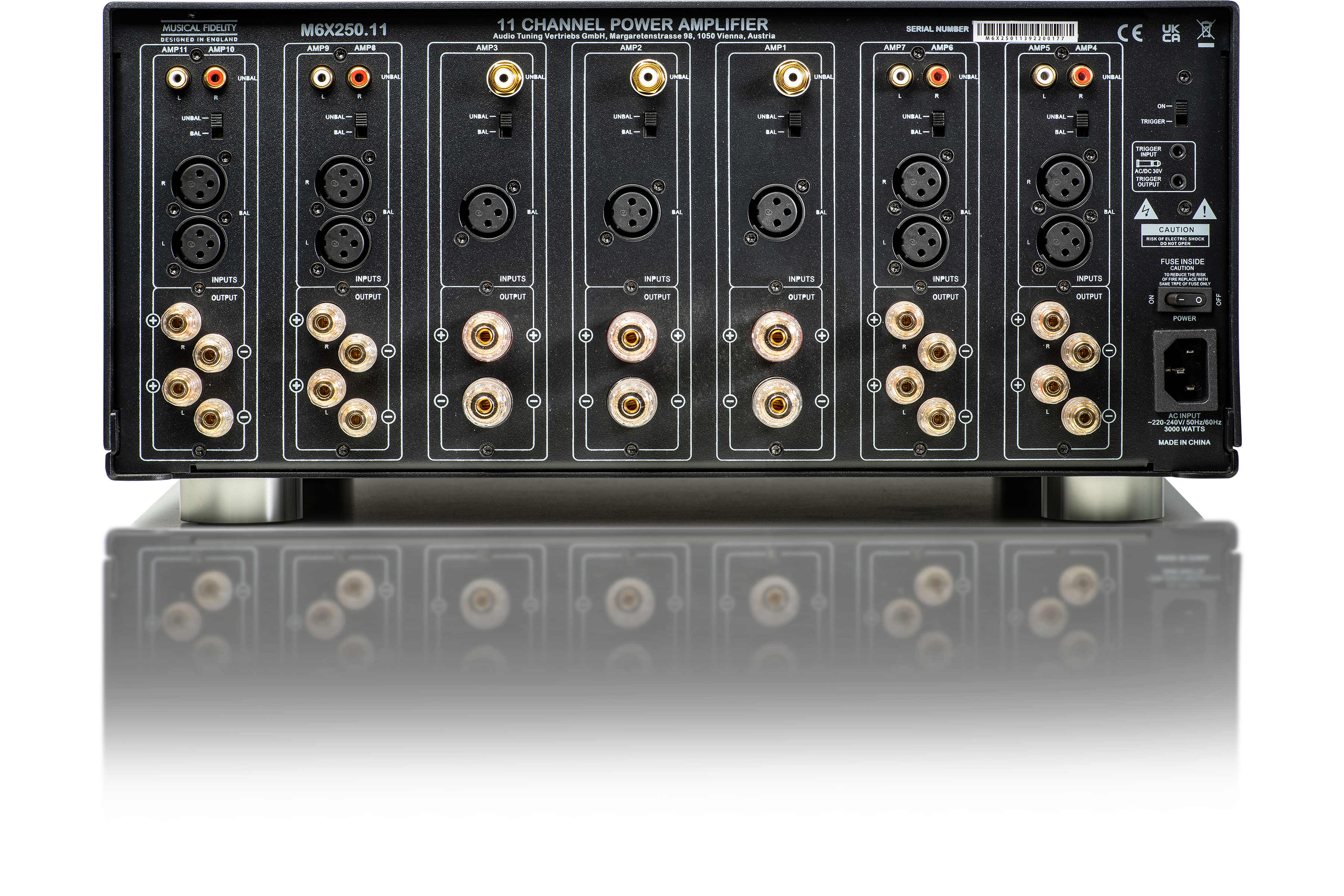 Musical Fidelity M6X 250.11 11-Channel Power Amplifier - High-Performance Home Theater Audio System for Immersive Movie & Music Experience