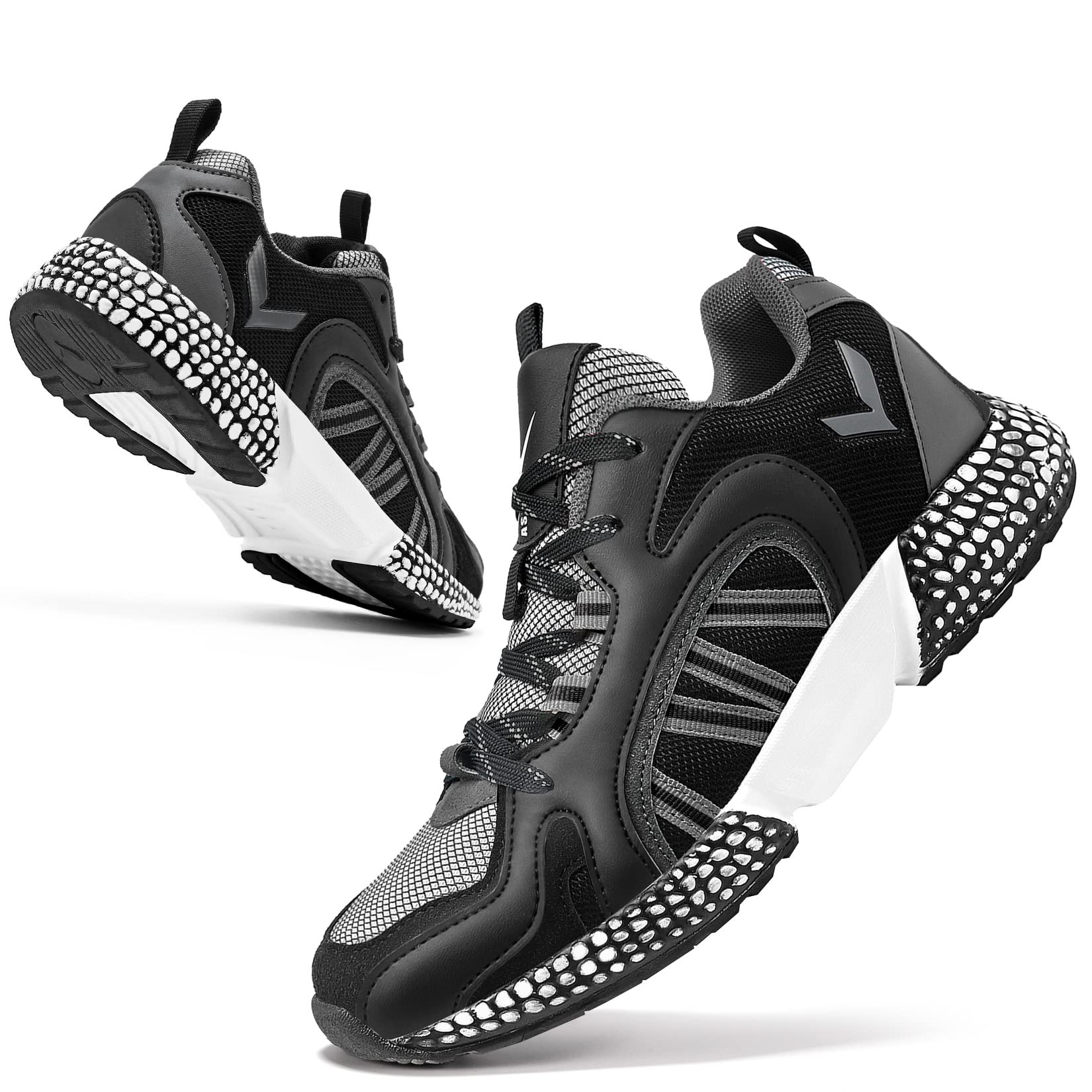 WETIKE Men's/Women's Breathable Mesh Slip-On Running Shoes - Lightweight Comfortable Sneakers for Walking, Jogging & Gym Workouts