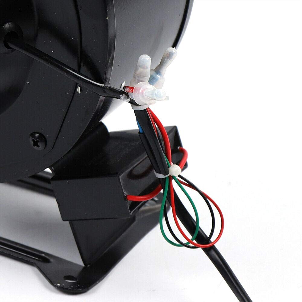 120W High-Power Outdoor Ventilation Fan - 2600r/min Round Blower for Wood Furnace & Boiler, 110V Flange Blower Fan - Perfect for Workshop, Greenhouse, and Industrial Ventilation