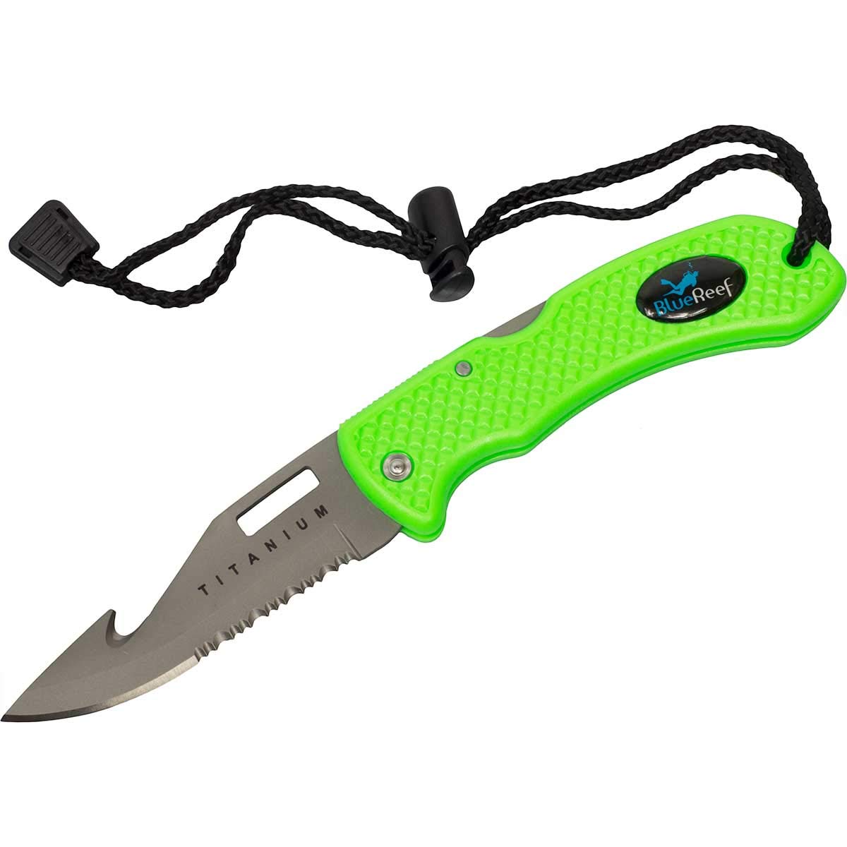 Premium Titanium Folding Knife for Scuba Diving - Lightweight & Corrosion-Resistant - Ideal for Underwater Adventures, Camping & Survival Gear