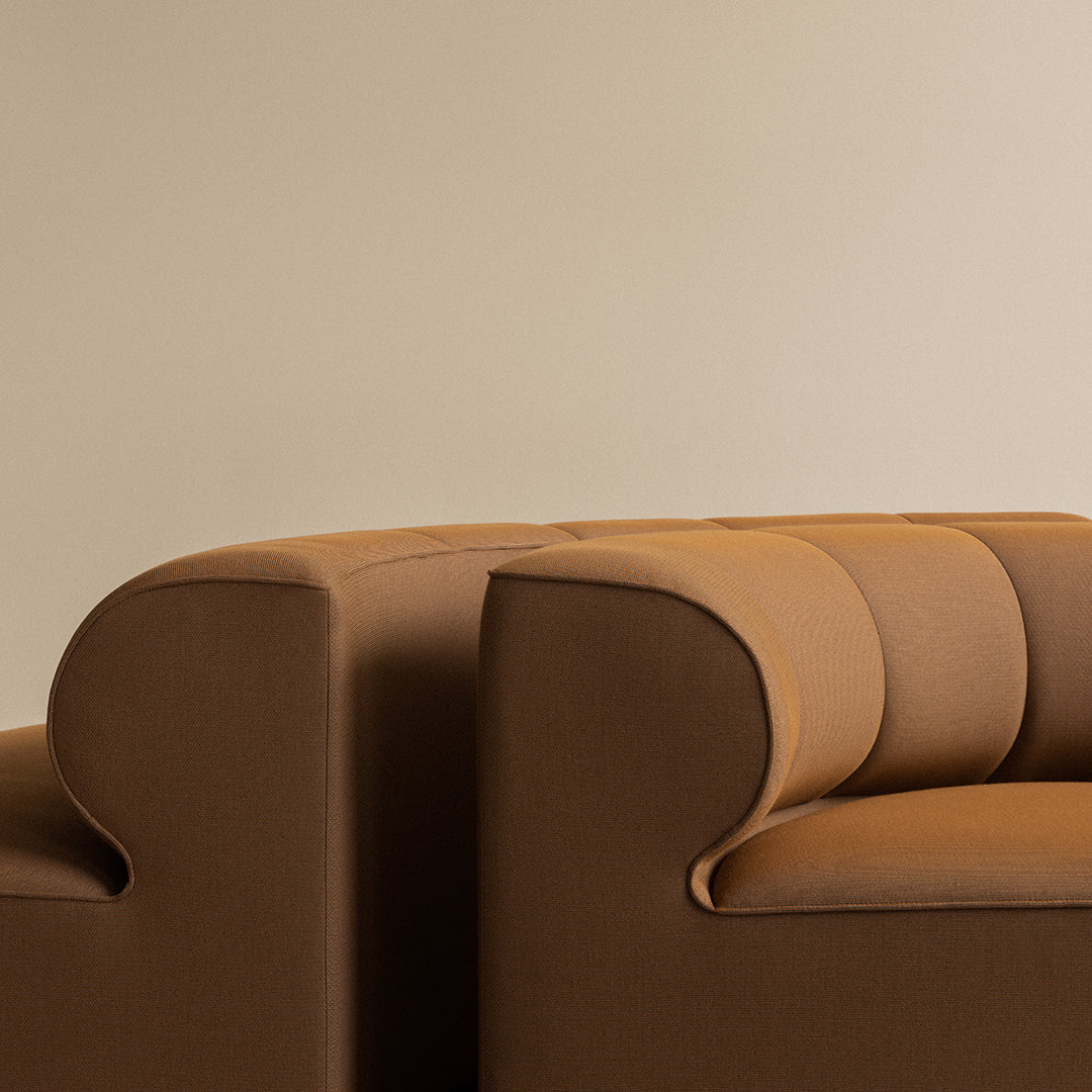 Modular Sofa with Open Components - Customizable Eave Seamline Design for Modern Living Room & Lounge Areas