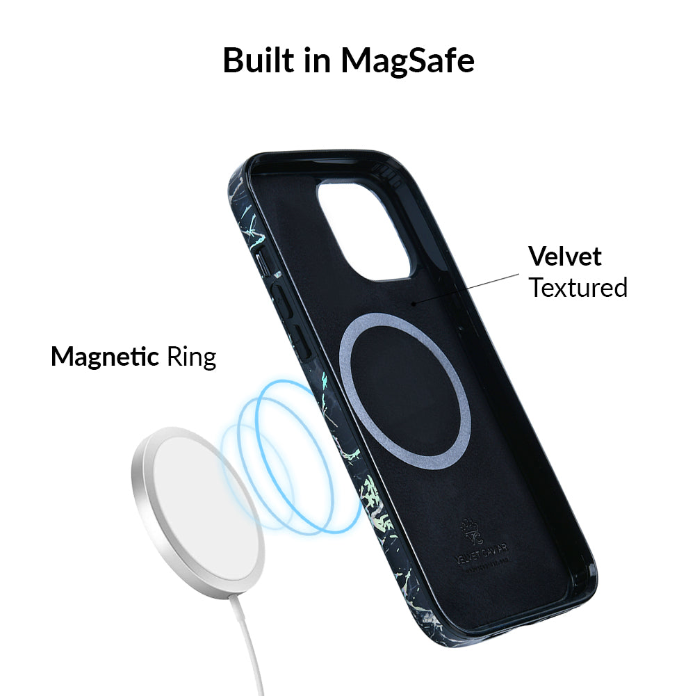 Holo Black Marble iPhone Case - Premium Protective Cover for iPhone [Models] - Shatterproof & Stylish Design for Everyday Use & Special Occasions