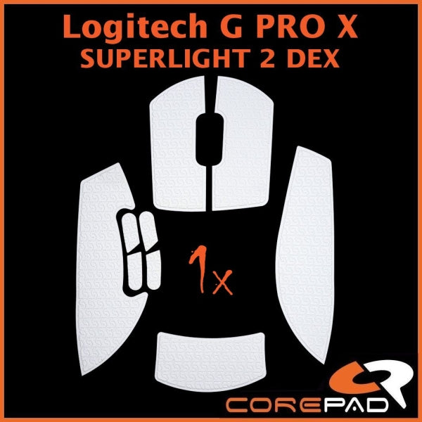 Corepad Soft Grips for Logitech G Pro X Superlight 2 Mouse - Non-Slip Gaming Grip Tape with Flat Edge Design | Perfect for Esports, FPS Gaming & Professional Use