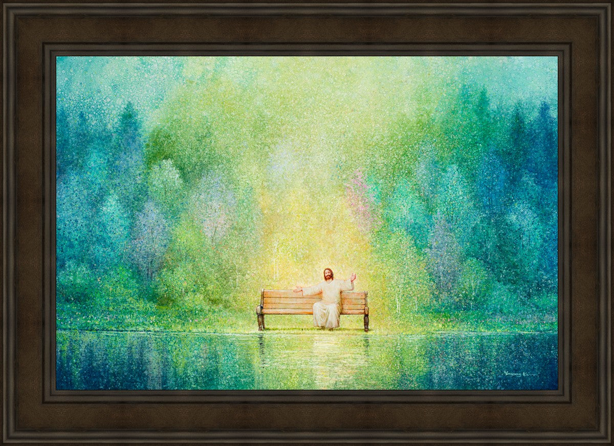 Come Unto Me and I Will Give You Rest - Inspirational Christian Wall Art for Home Decor & Church - Perfect for Bedroom, Living Room & Office
