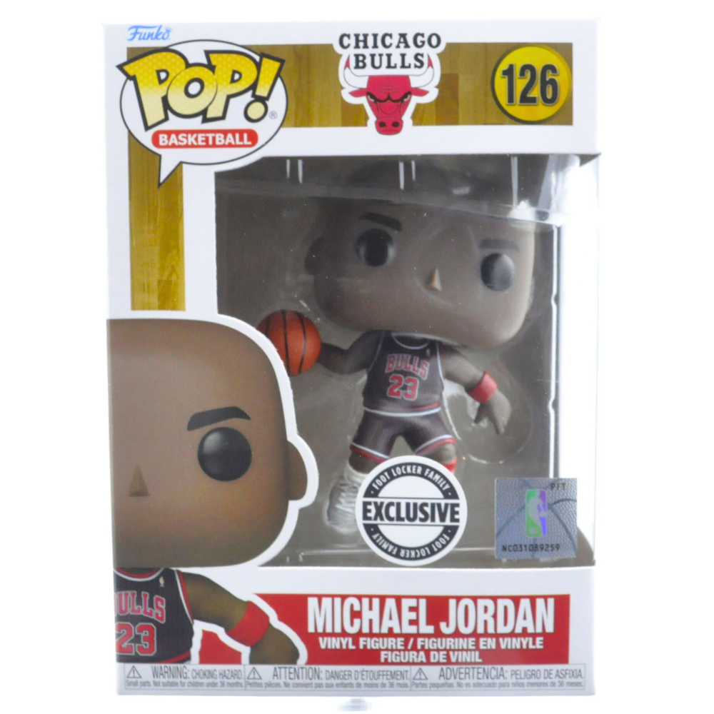 Funko Pop! Michael Jordan NBA Figure - #23 Jersey, Black Pinstripes, Chicago Bulls (Foot Locker Exclusive) - Perfect for Sports Fans & Collectors